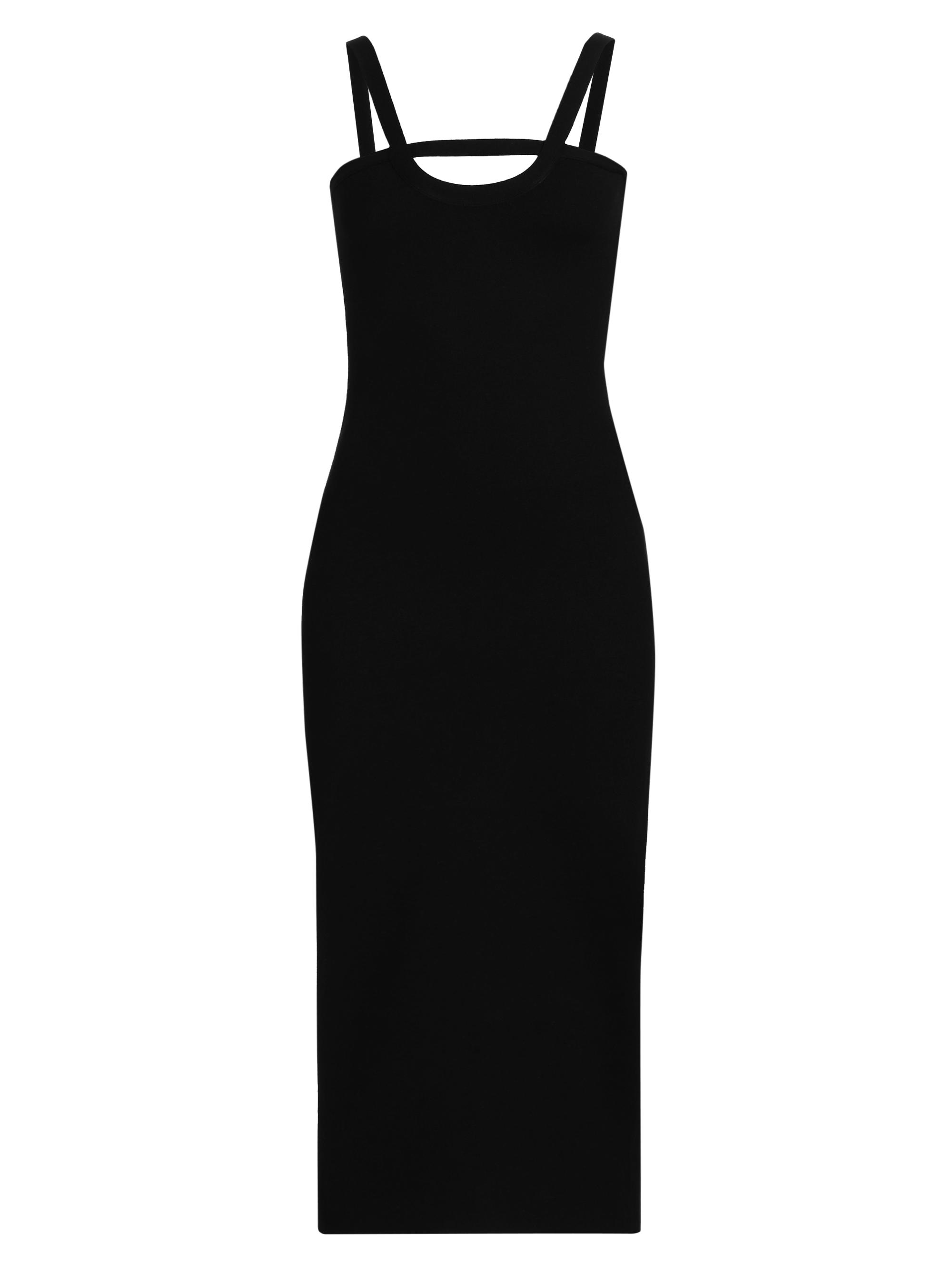 Zeynep Arçay Women's Knit U-Neck Midi-Dress - Black