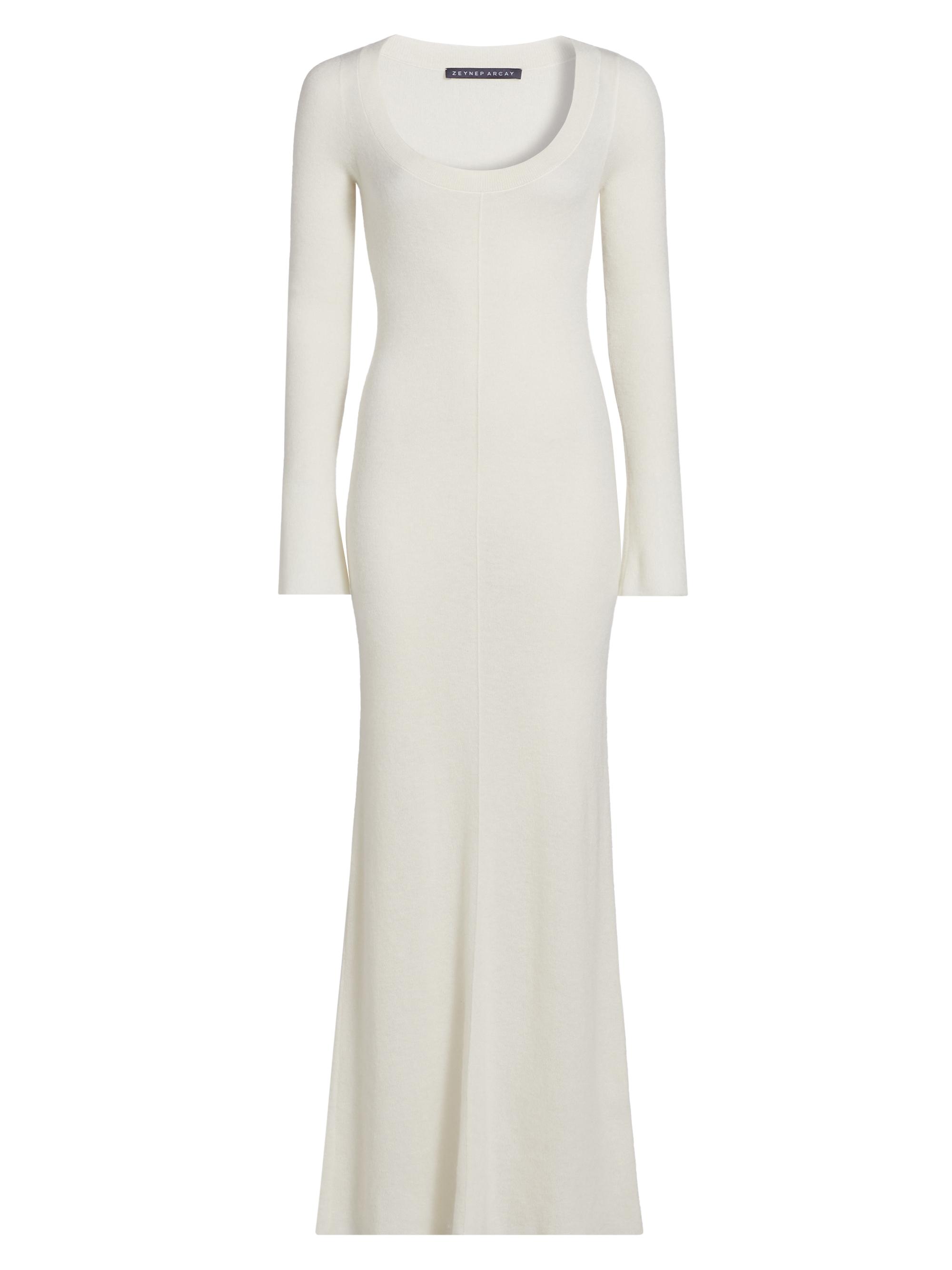 Zeynep Arçay Women's Balerina Mohair-Blend Maxi Dress - Off White