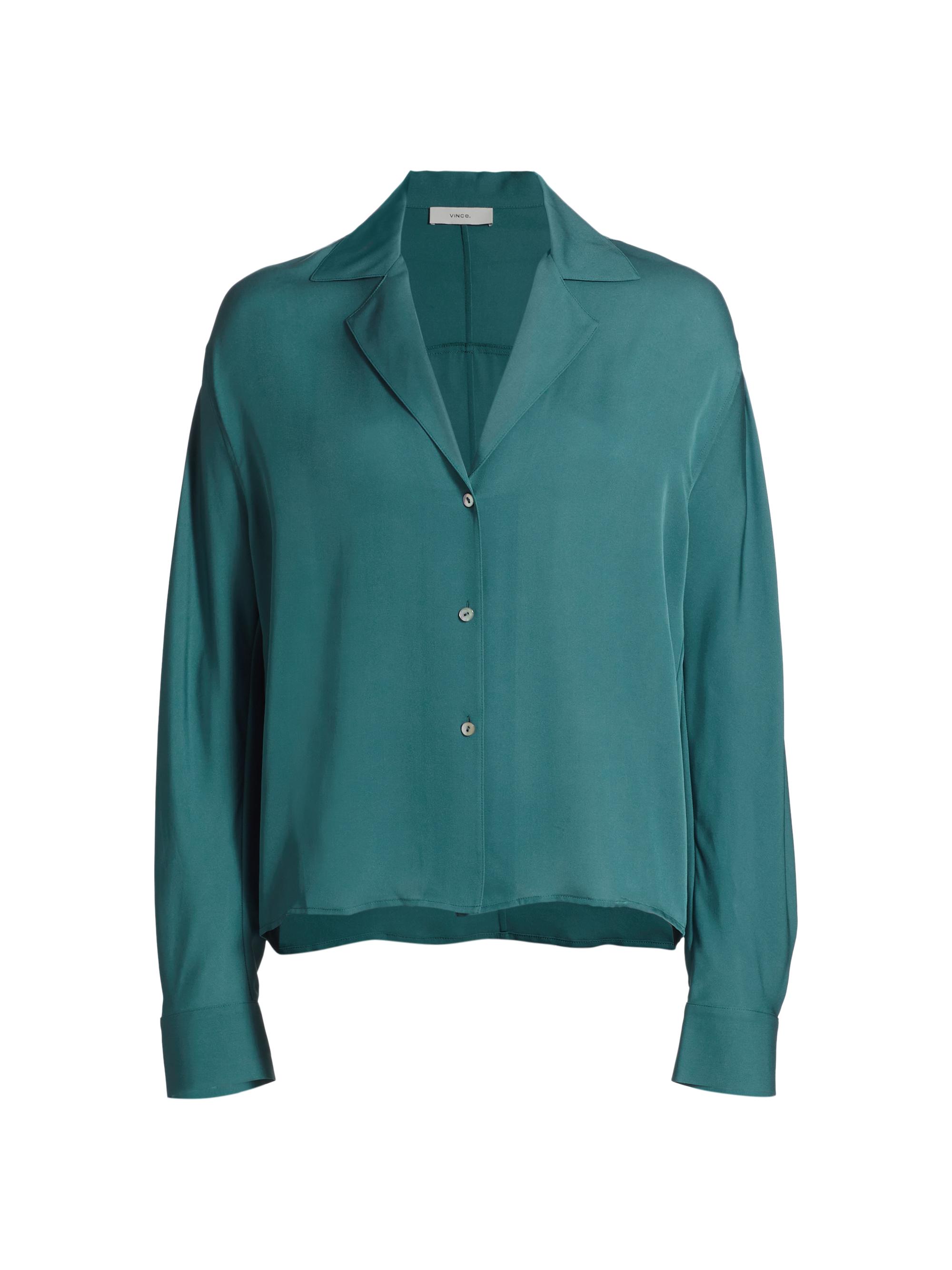 Vince Women's Silk Dolman-Sleeve Blouse - Blue Waltz