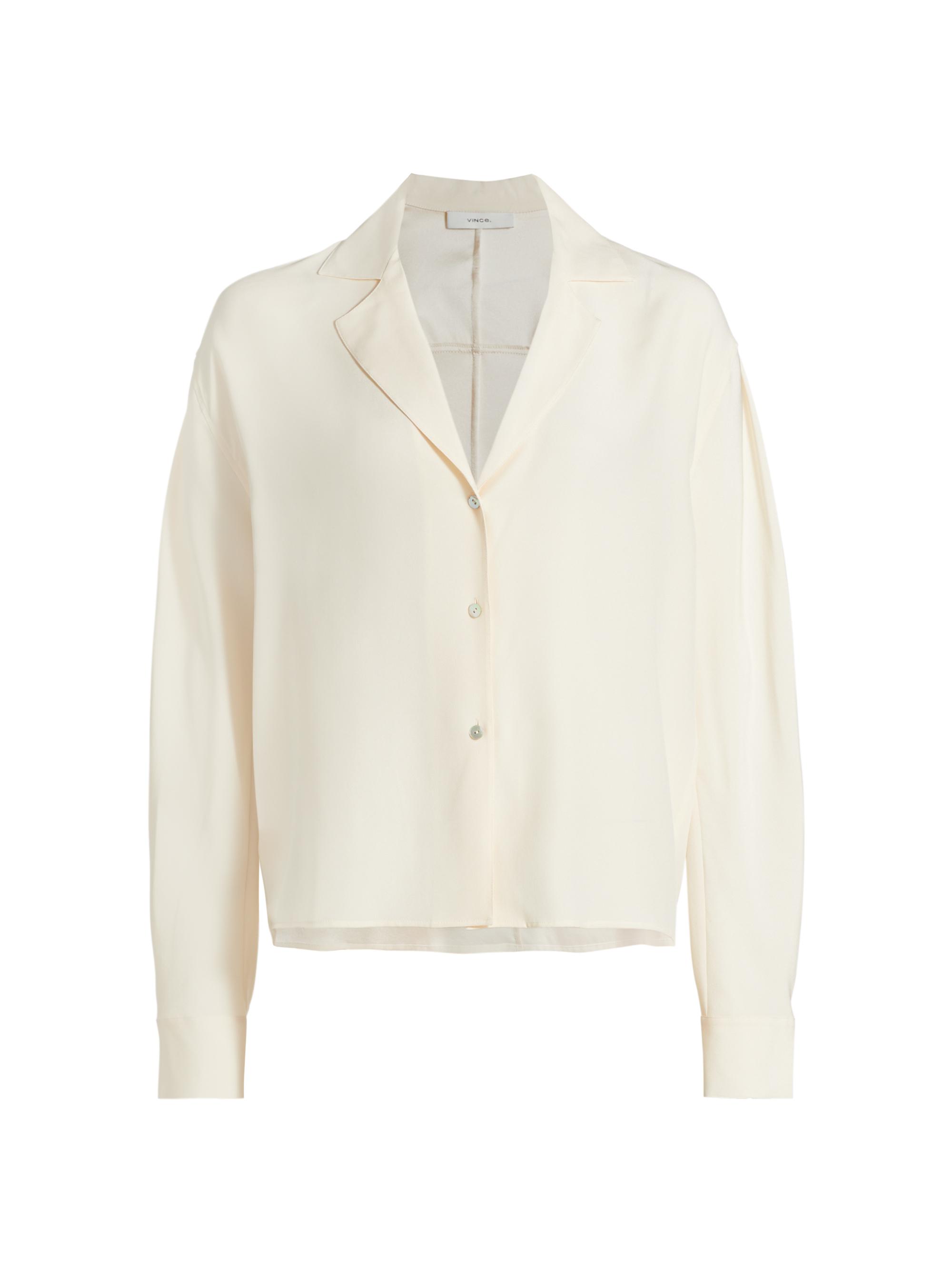Vince Women's Silk Dolman-Sleeve Blouse - Shell