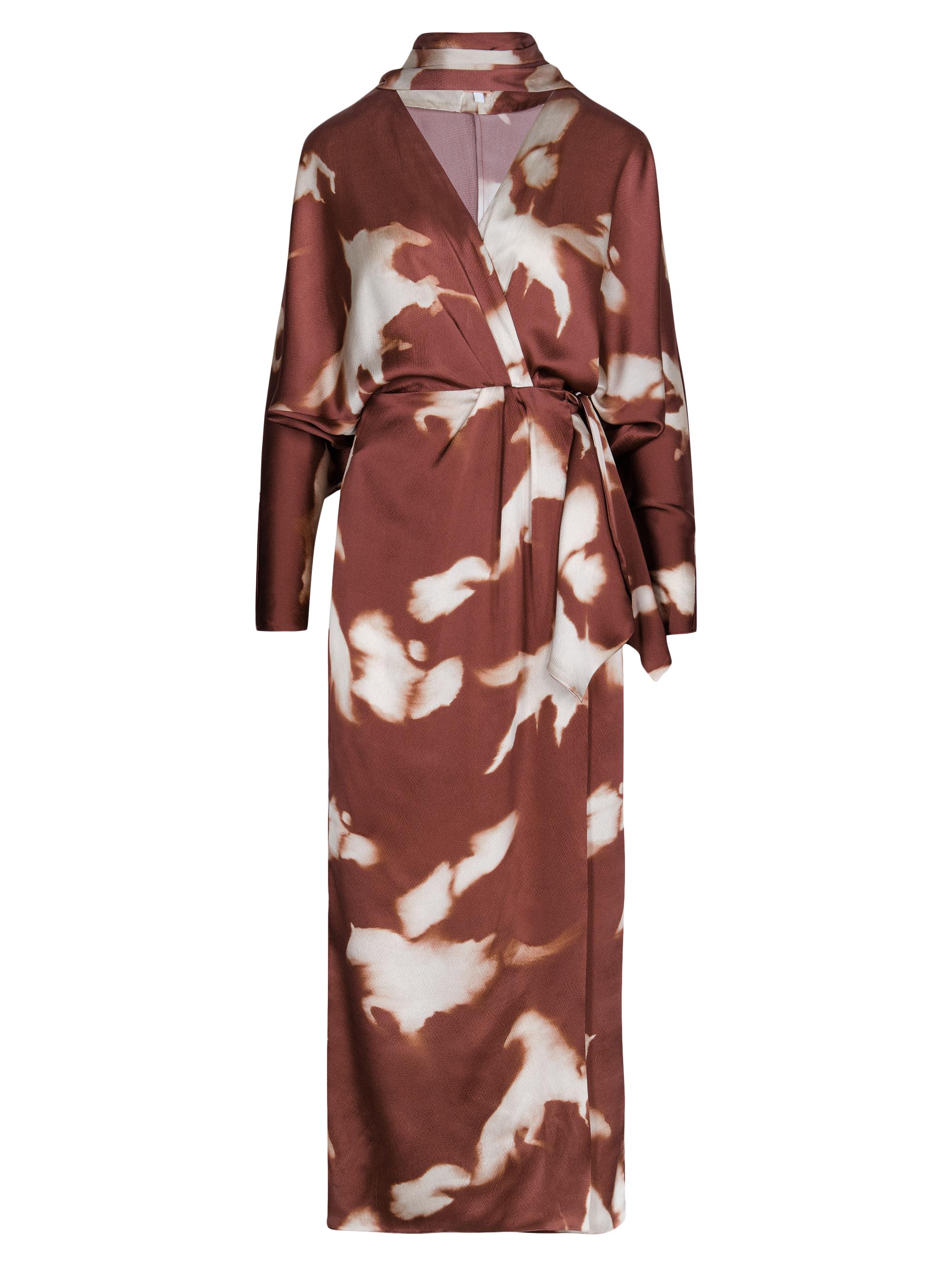 ジャック＆サリー Johanna Ortiz Anouk Mojave Trail Tie-Dye Silk Satin Wrap Dress