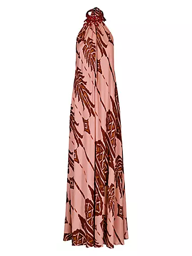 Anouk Mohican Song Printed Silk Maxi Dress