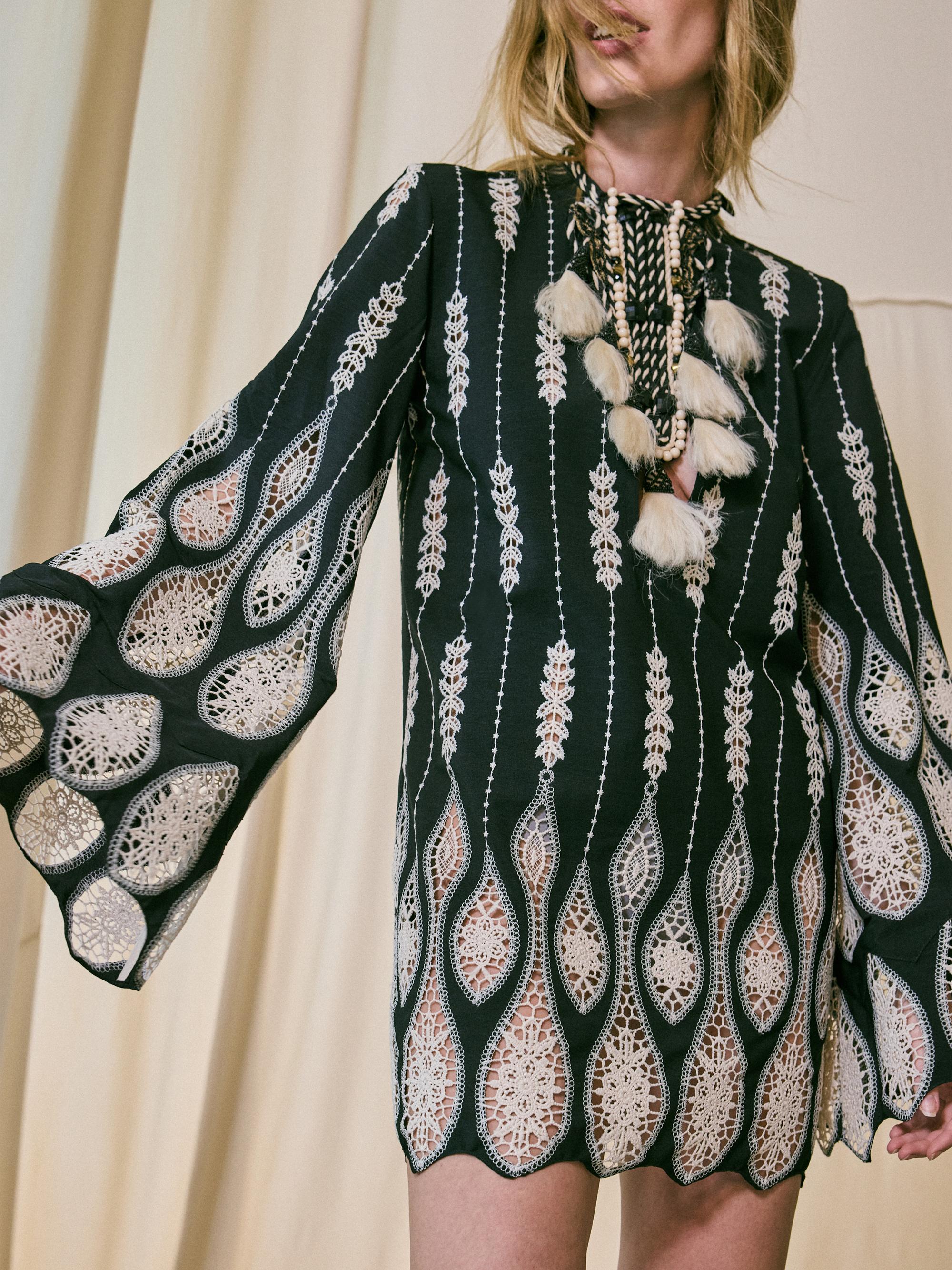 Anouk Vision Seeking Eyelet-Embroidered Minidress