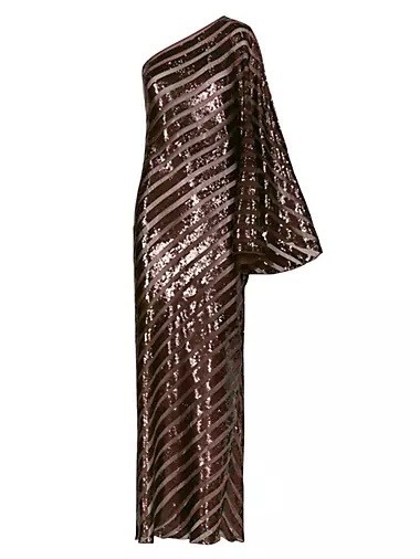 Anouk Nanyehi Asymmetric Sequin Tunic Dress