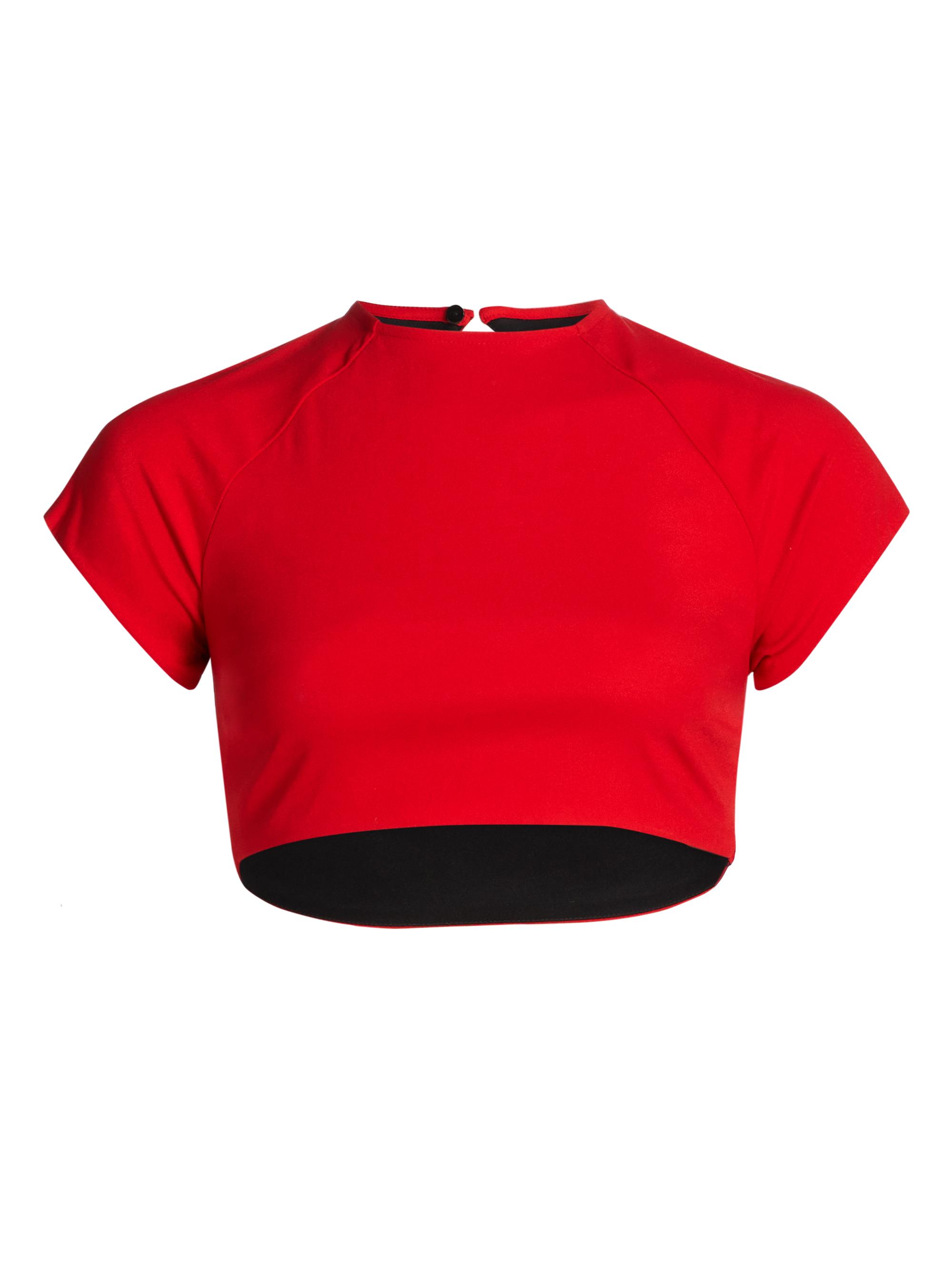 Azeeza Women's Aura Crop T-Shirt - Garnet