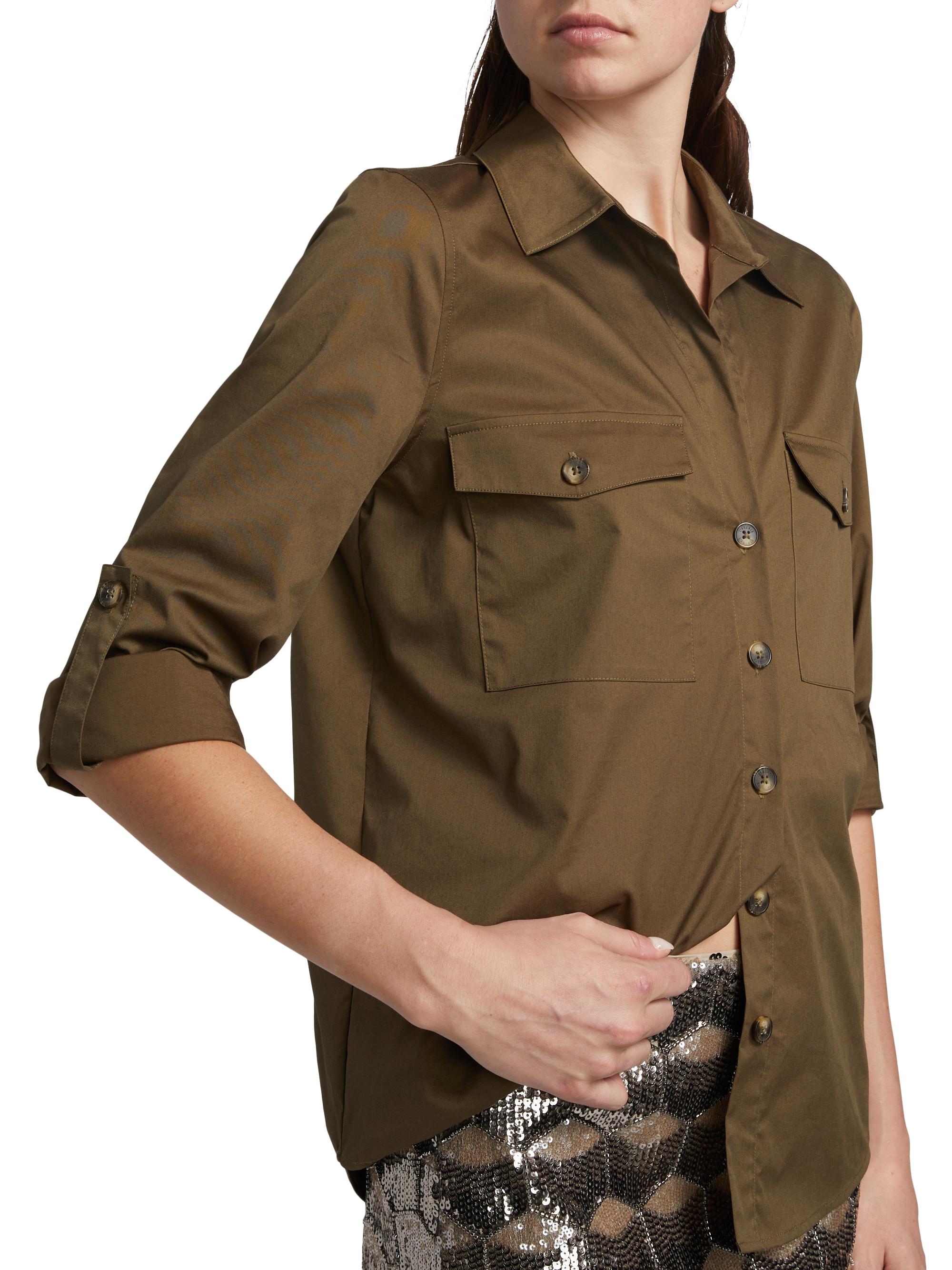 L'AGENCE Pearson Military Blouse | Saks Fifth Avenue