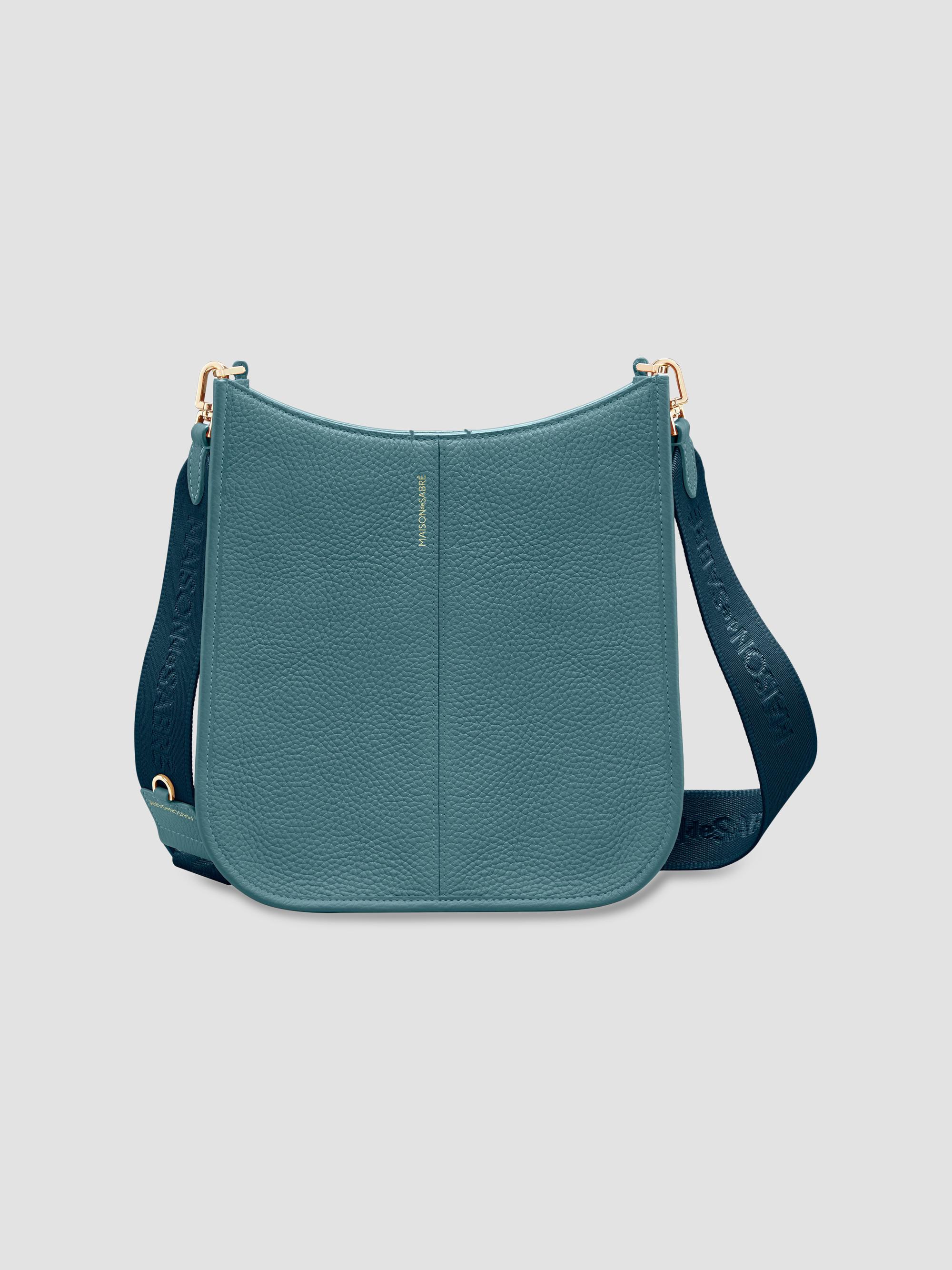 Maison de Sabre Women's Leather Saddle Bag - Bondi Blue