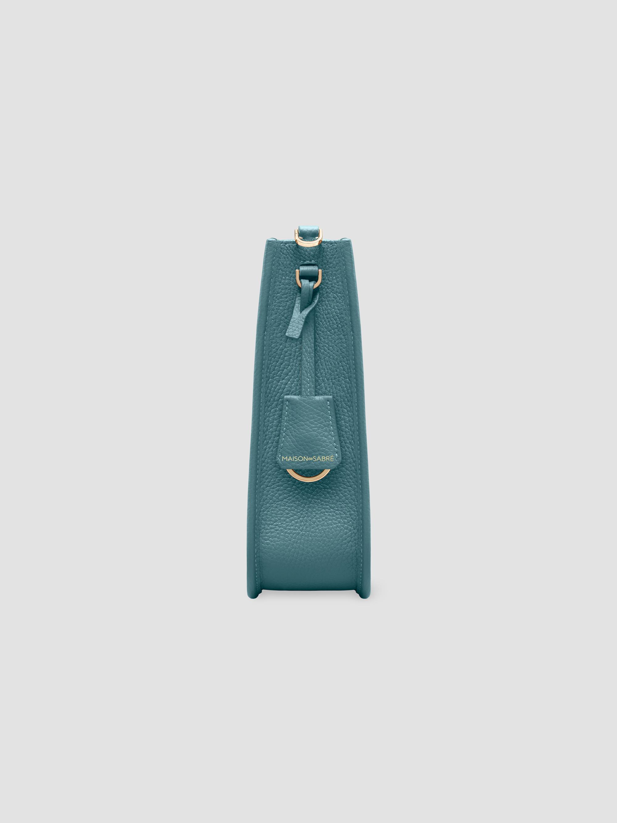 Maison de Sabre Women's Leather Saddle Bag - Bondi Blue | Thumbnail 2