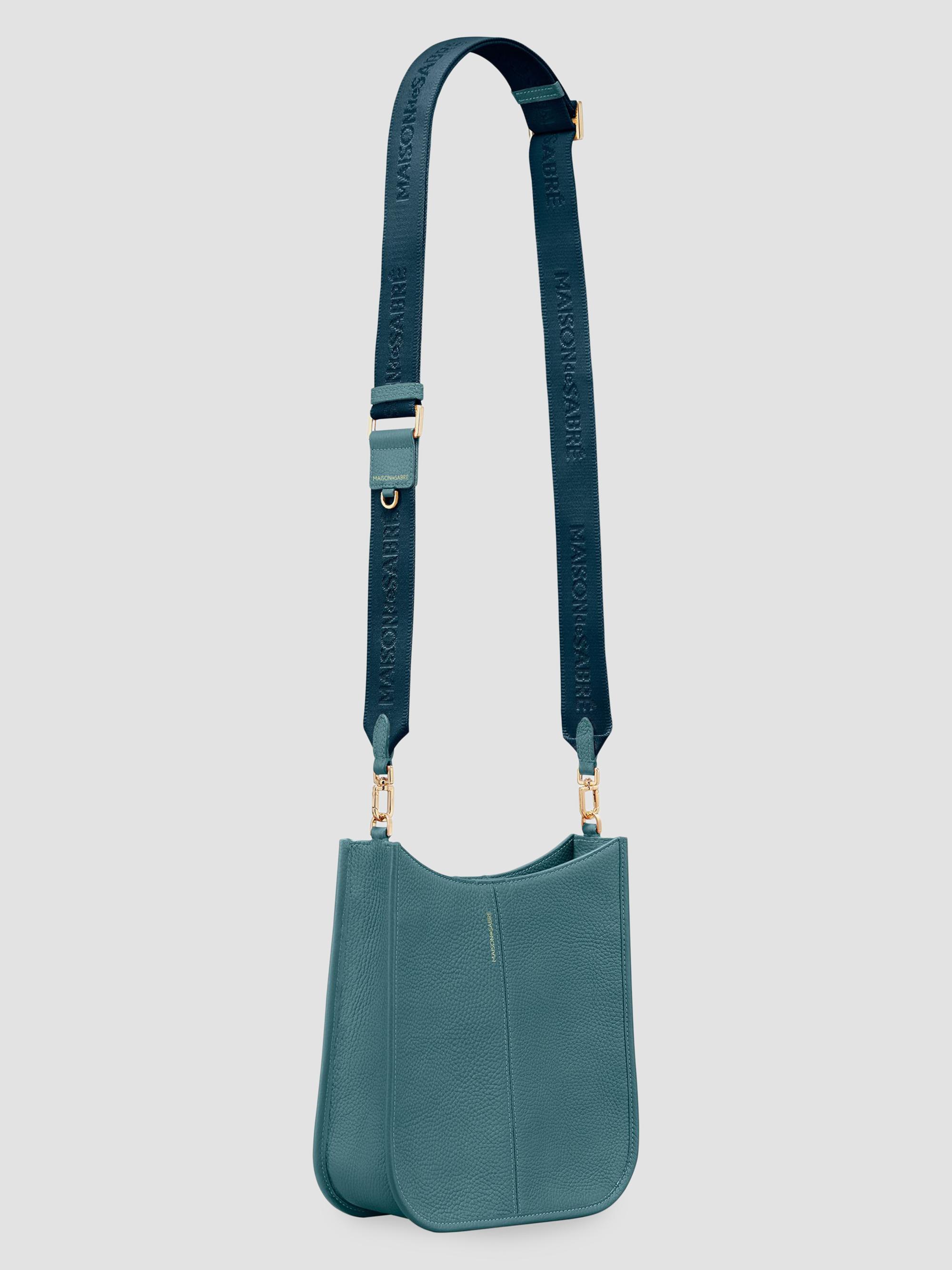Maison de Sabre Women's Leather Saddle Bag - Bondi Blue | Thumbnail 3