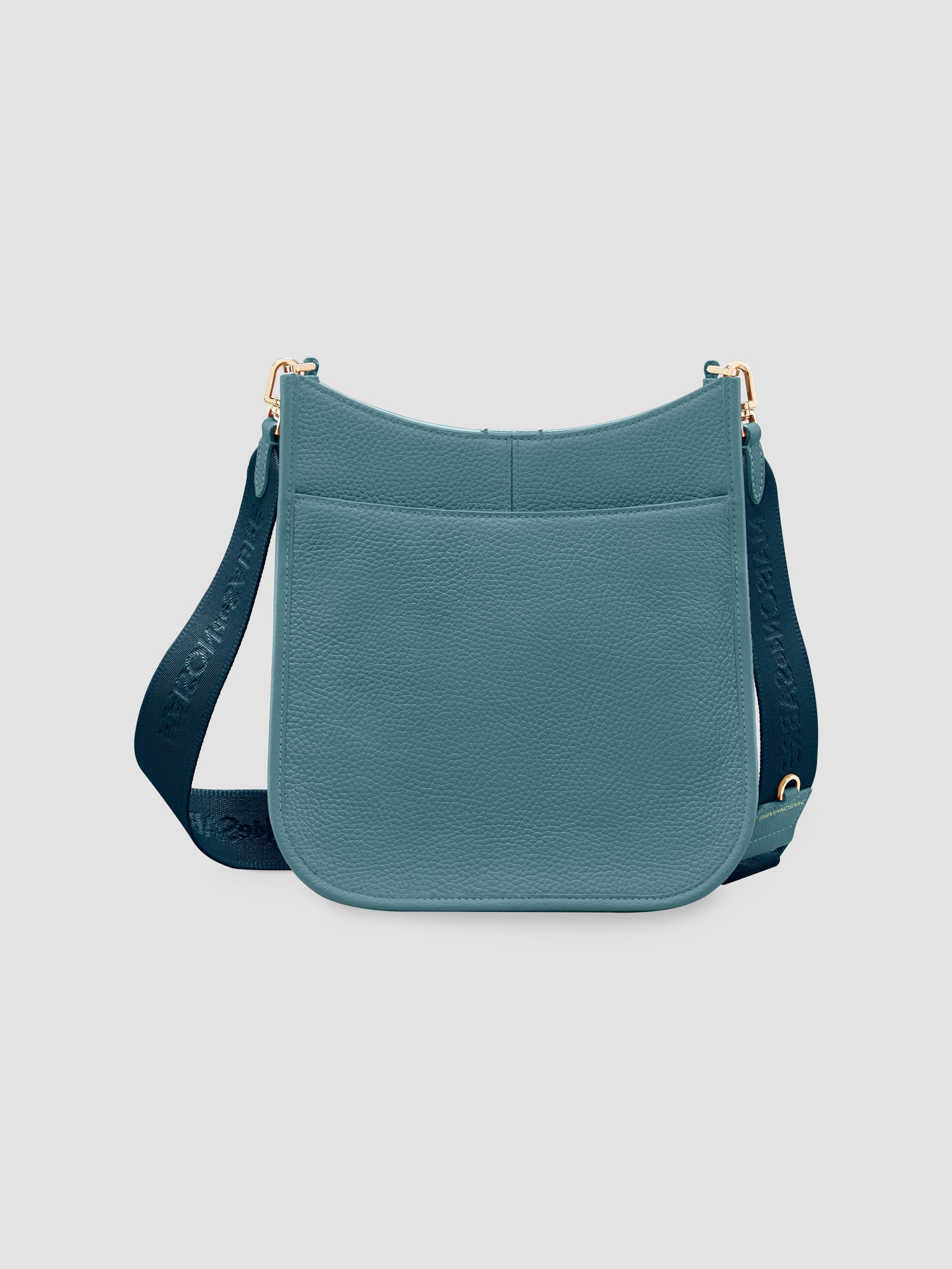 Maison de Sabre Women's Leather Saddle Bag - Bondi Blue | Thumbnail 4