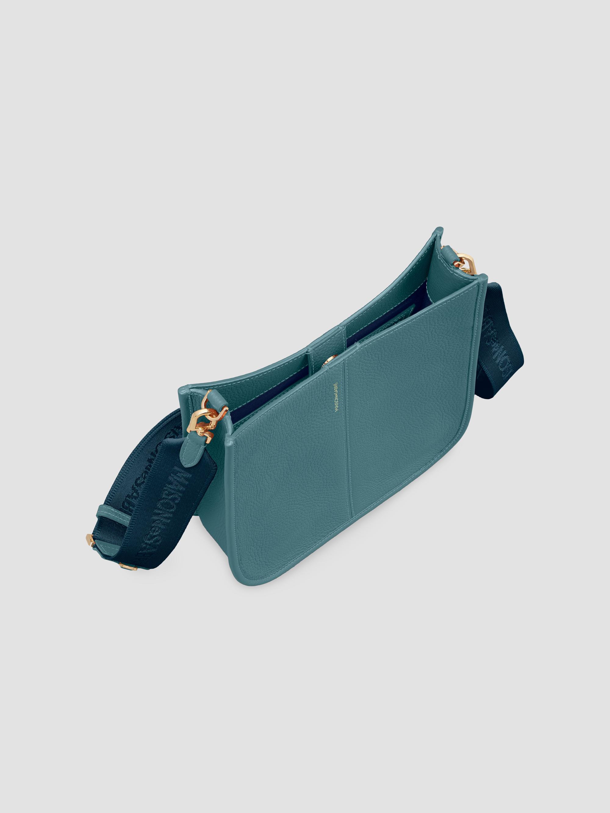 Maison de Sabre Women's Leather Saddle Bag - Bondi Blue | Thumbnail 5