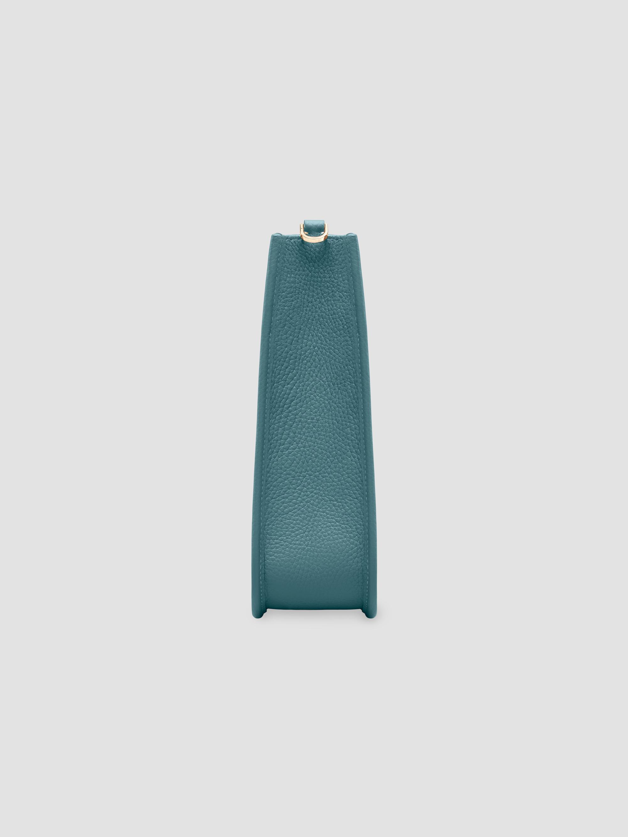 Maison de Sabre Women's Leather Saddle Bag - Bondi Blue | Thumbnail 6