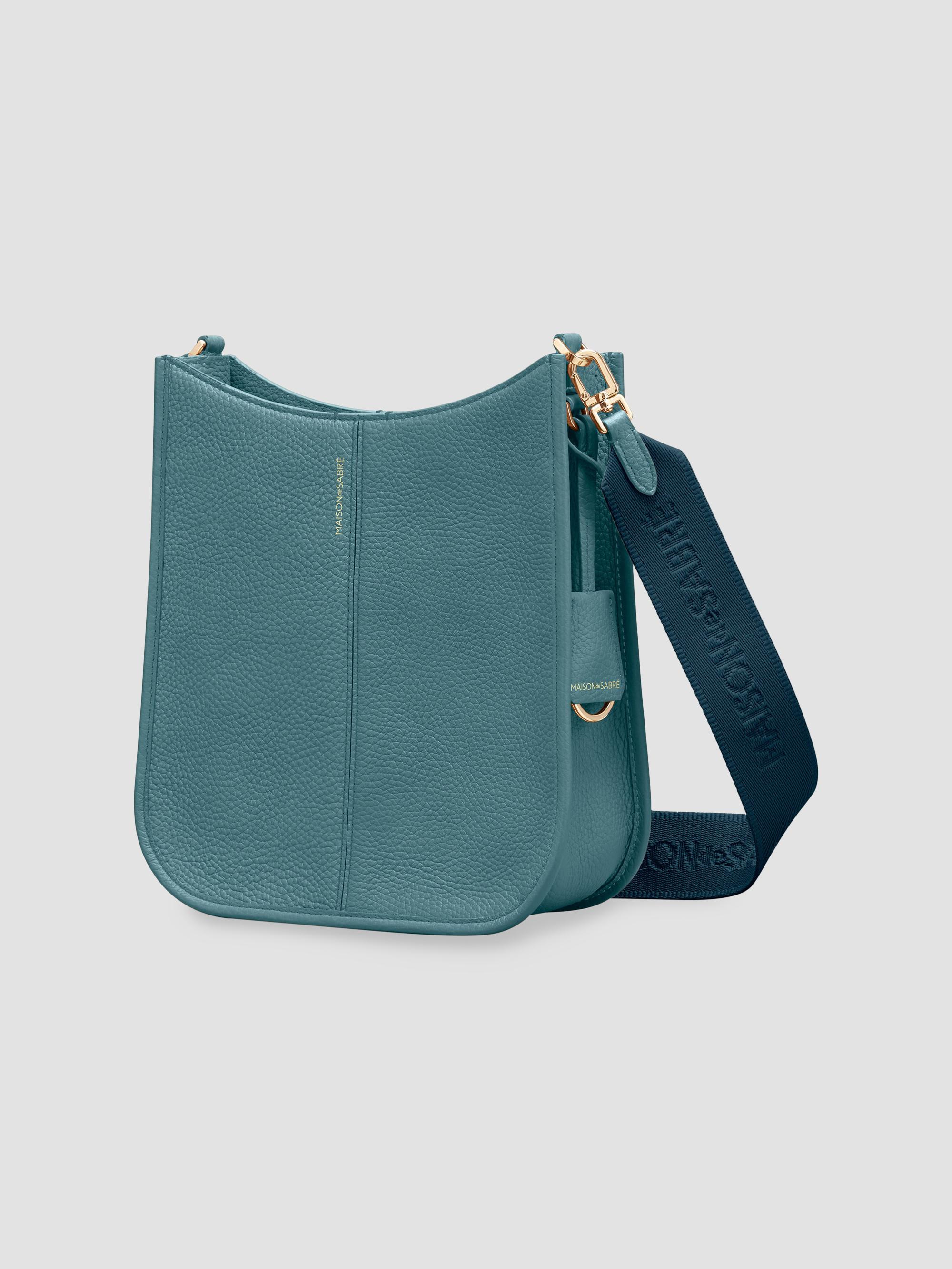 Maison de Sabre Women's Leather Saddle Bag - Bondi Blue | Thumbnail 7
