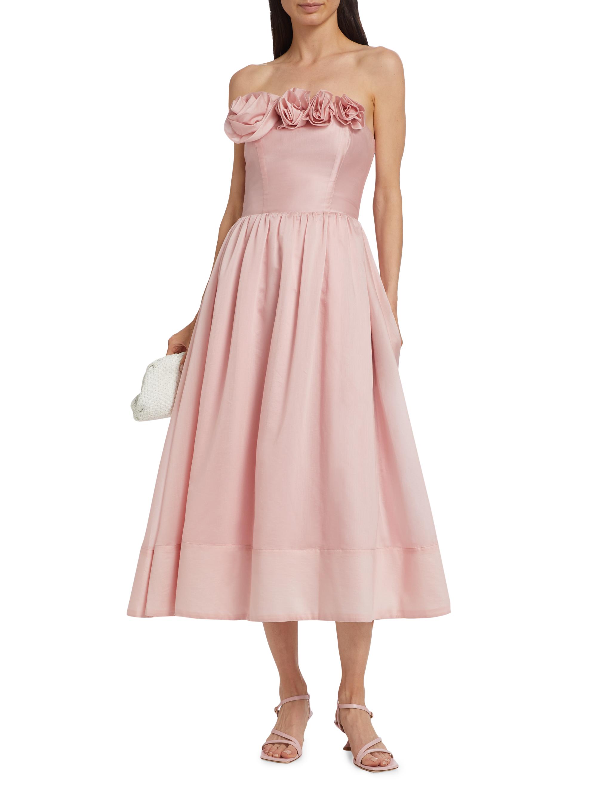 slim fit dress slacks Sweetheart Fit & Flare Midi Dress – bebe main image 1