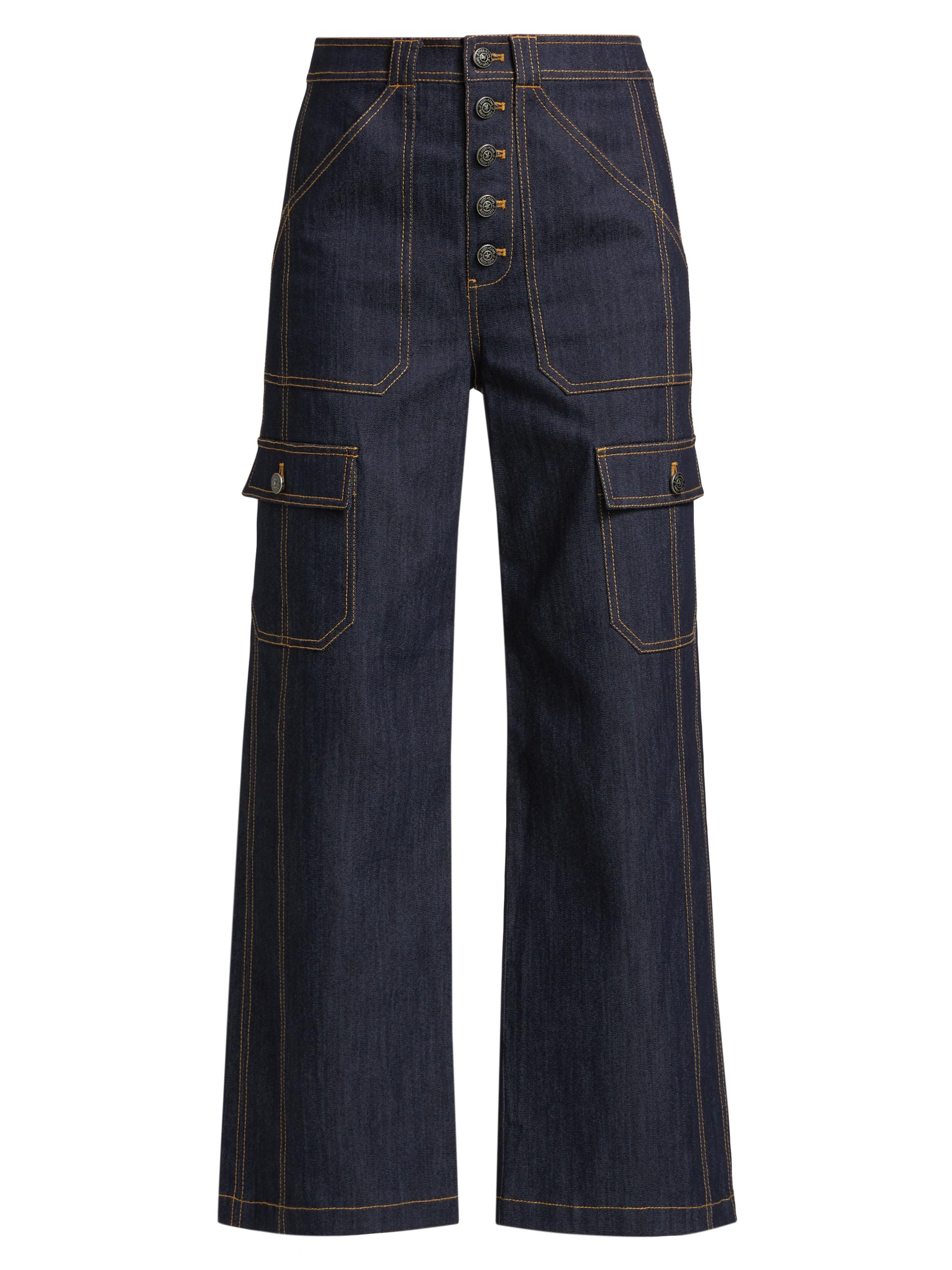 CINQ A SEPT Women's Benji Cargo Crop Jeans - Indigo
