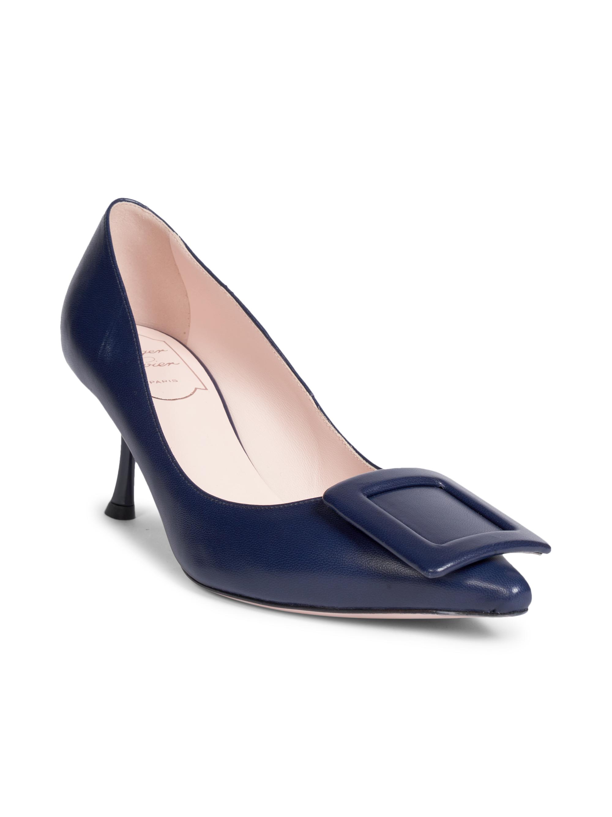 Roger Vivier Viv In The City 65MM Leather Pumps | Saks Fifth Avenue