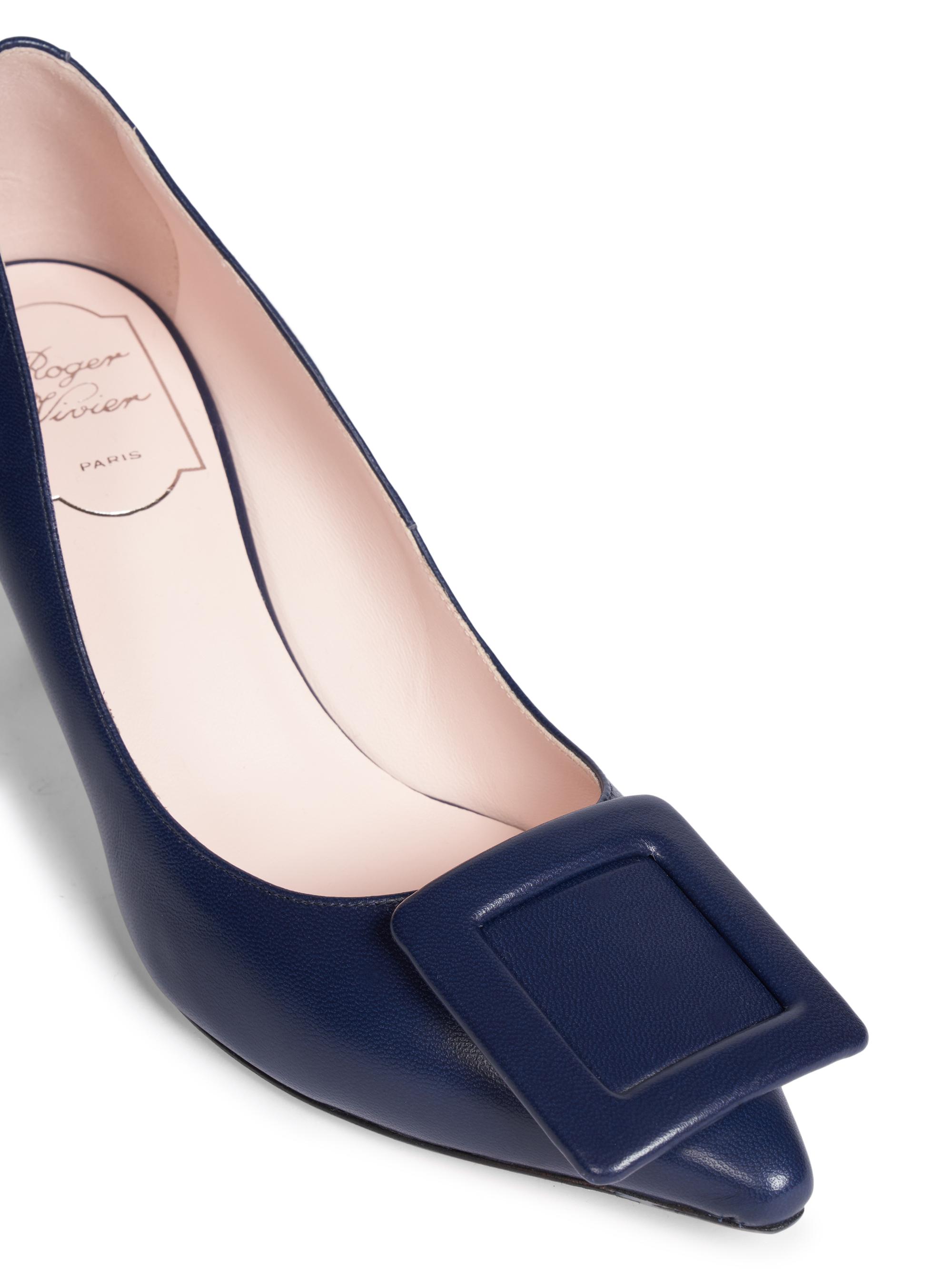 Roger Vivier Viv In The City 65MM Leather Pumps | Saks Fifth Avenue