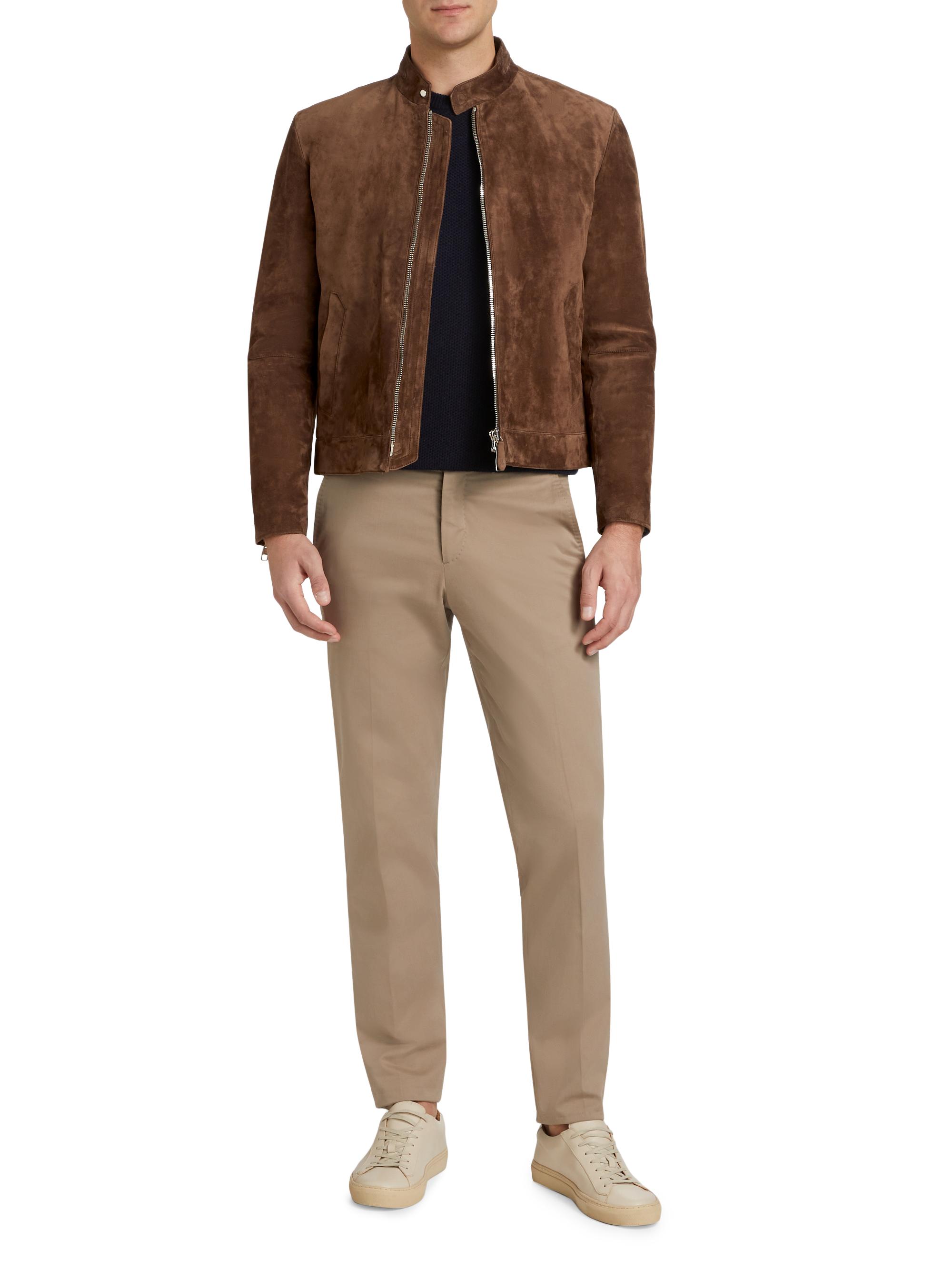 K*E様 from the Garrett 1st suede tracker Brett Johnson Suede Racer Jacket | Saks Fifth Avenue