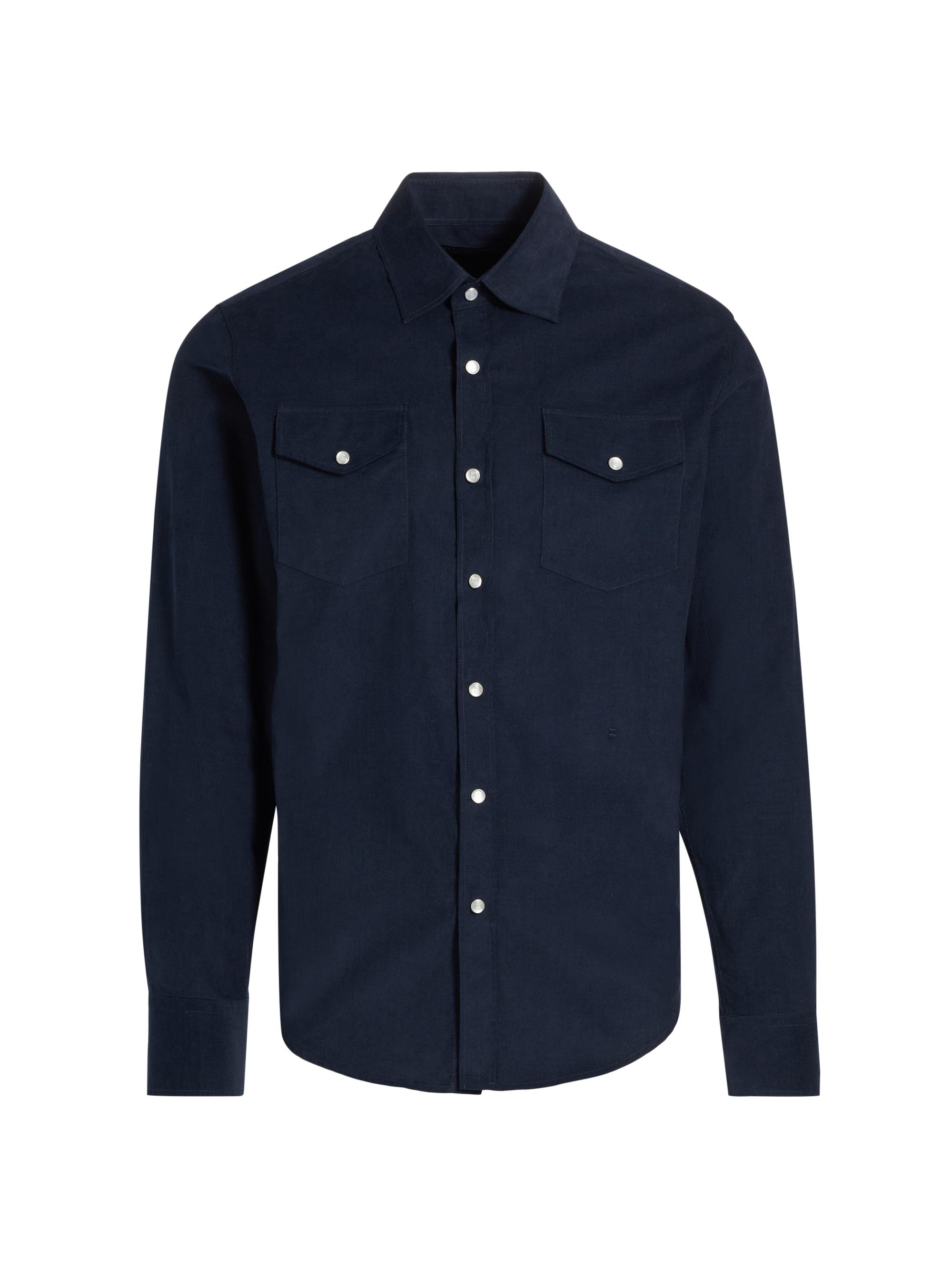 Brett Johnson Men's Western Button-Up Shirt - Navy