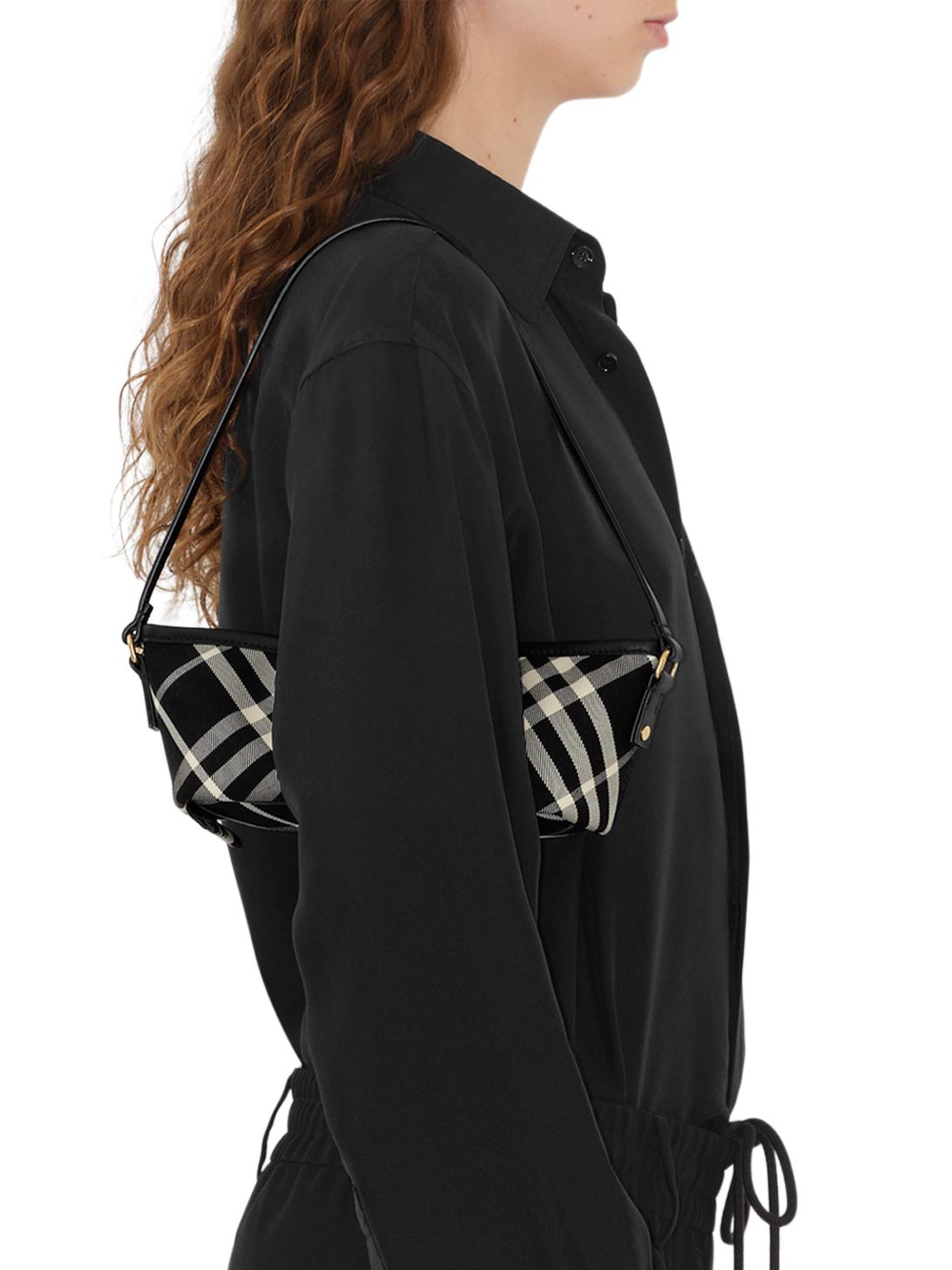 Burberry Mini Check Cotton Twill Shoulder Bag | Saks Fifth Avenue