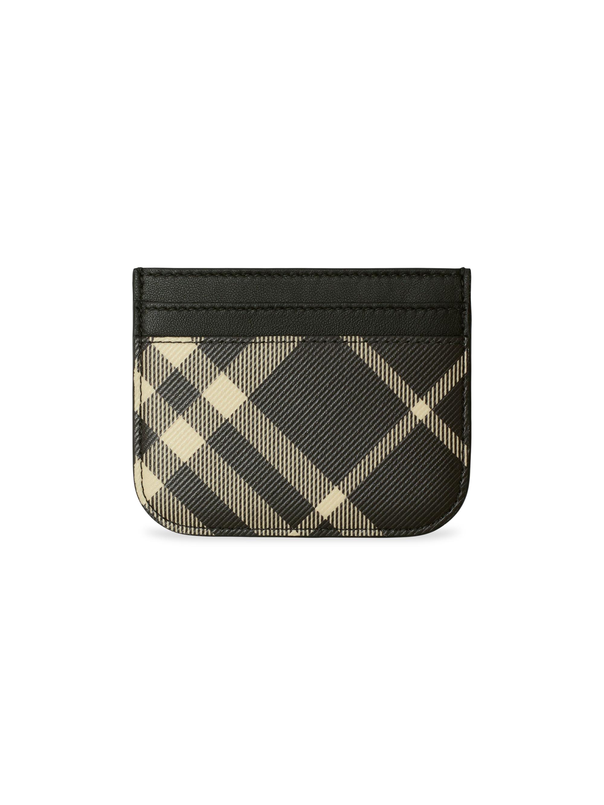 Burberry Women's Check Card Case - Black Calico