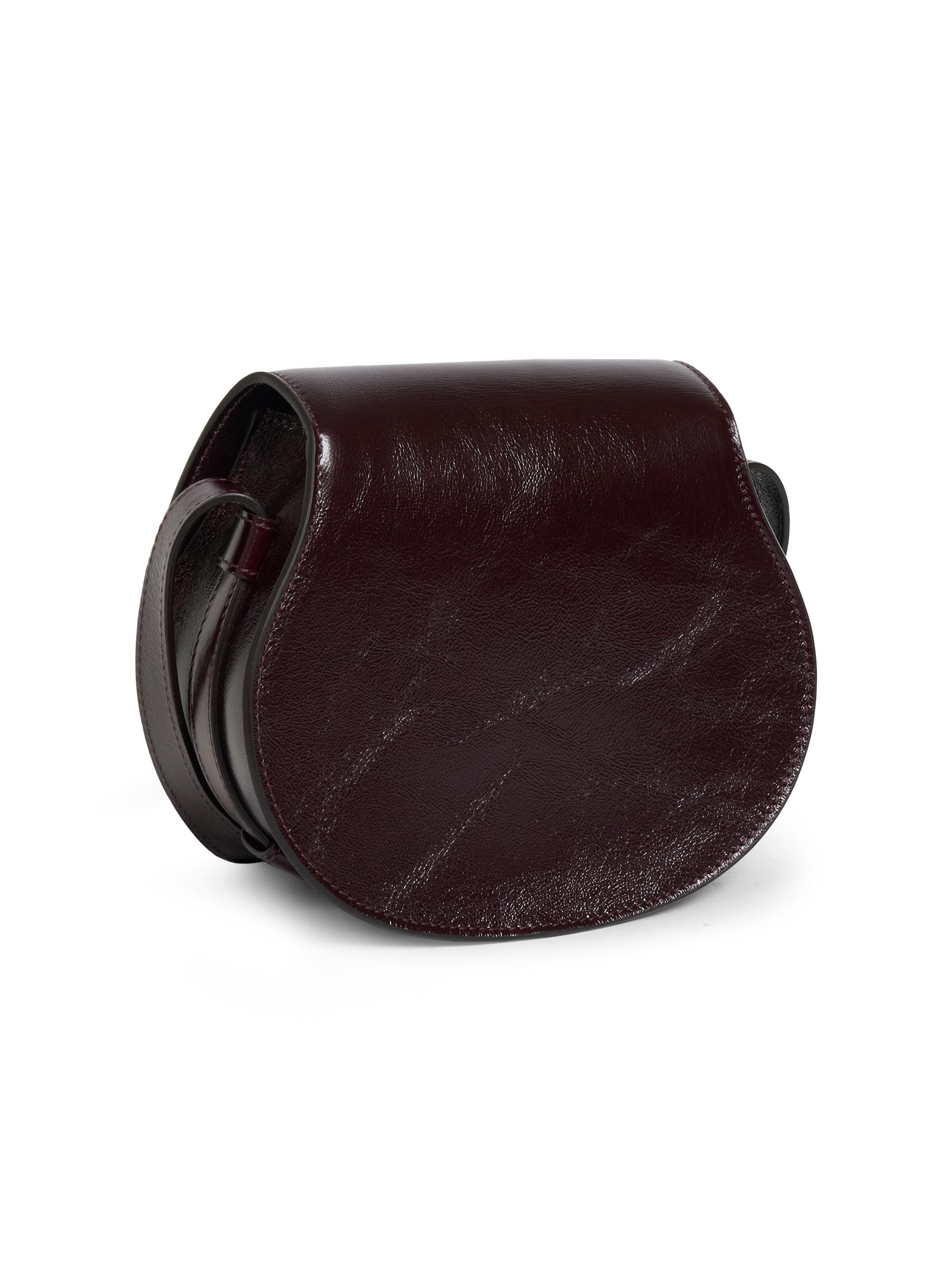 Small Marcie Leather Saddle Bag