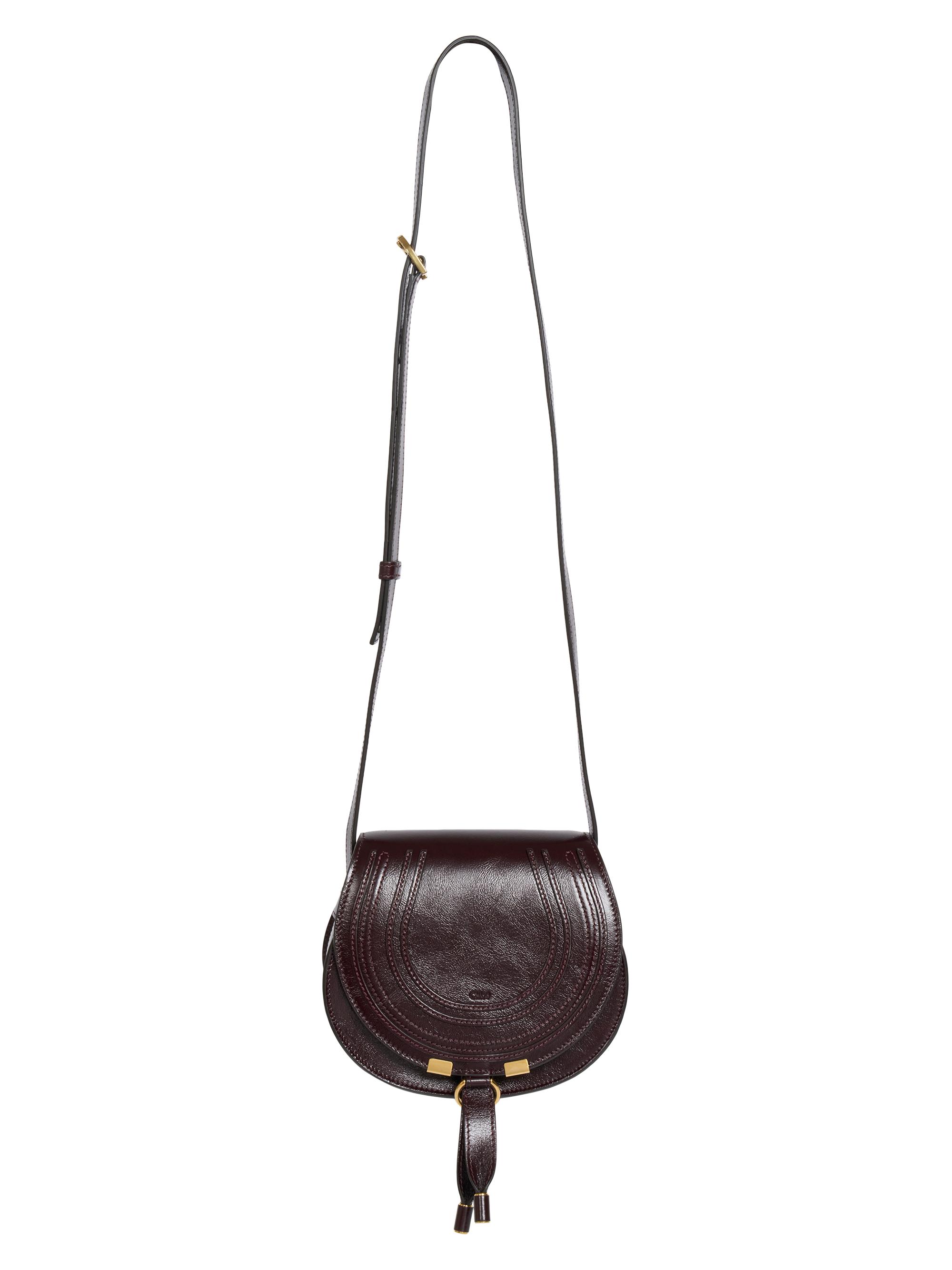 Small Marcie Leather Saddle Bag