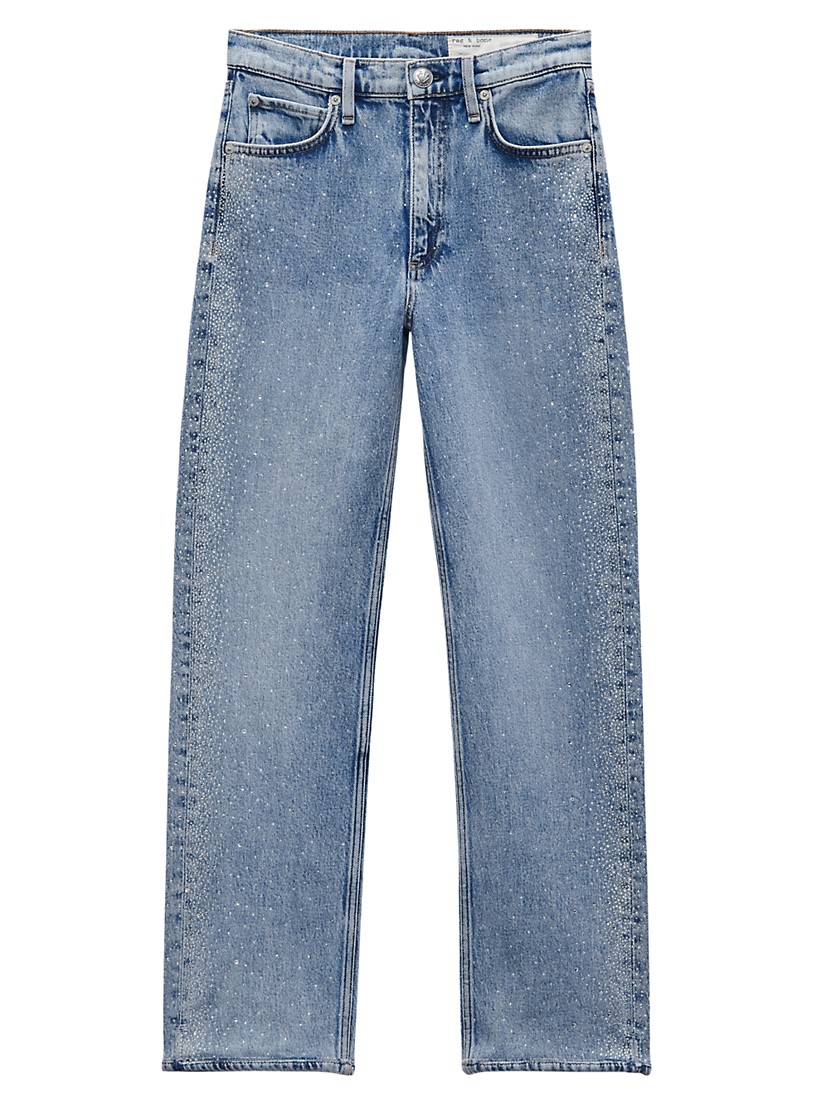 Shop rag & bone Harlow Jewel Mid-Rise Ankle Jeans | Saks Shop rag & bone Harlow Jewel Mid-Rise Ankle Jeans | Saks