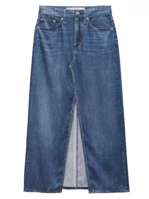 rag & bone Women's Liquid Miramar Clara Midi-Skirt - Cameron