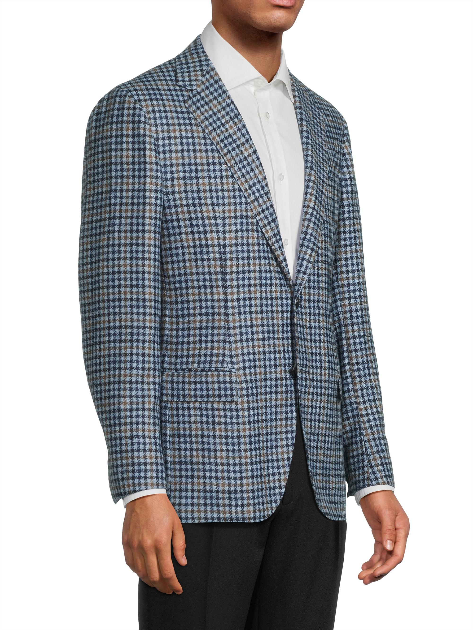 Sartorio Napoli ジャケット【イタリア製】 Sartorio Napoli Glen Plaid Single-Breasted Sport Jacket | Saks