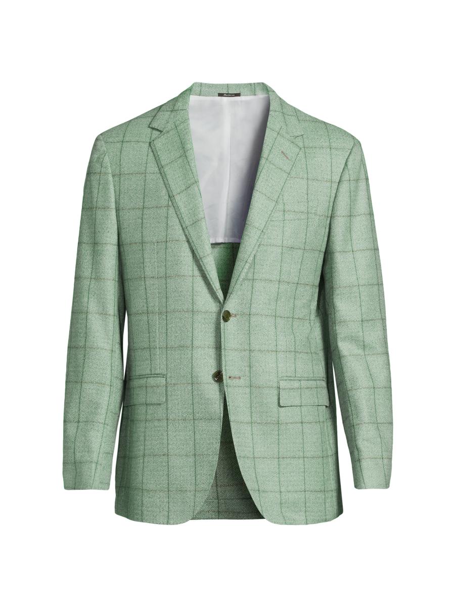 Sartorio Napoli  Green Virgin Wool Silk Pa Ea Suit