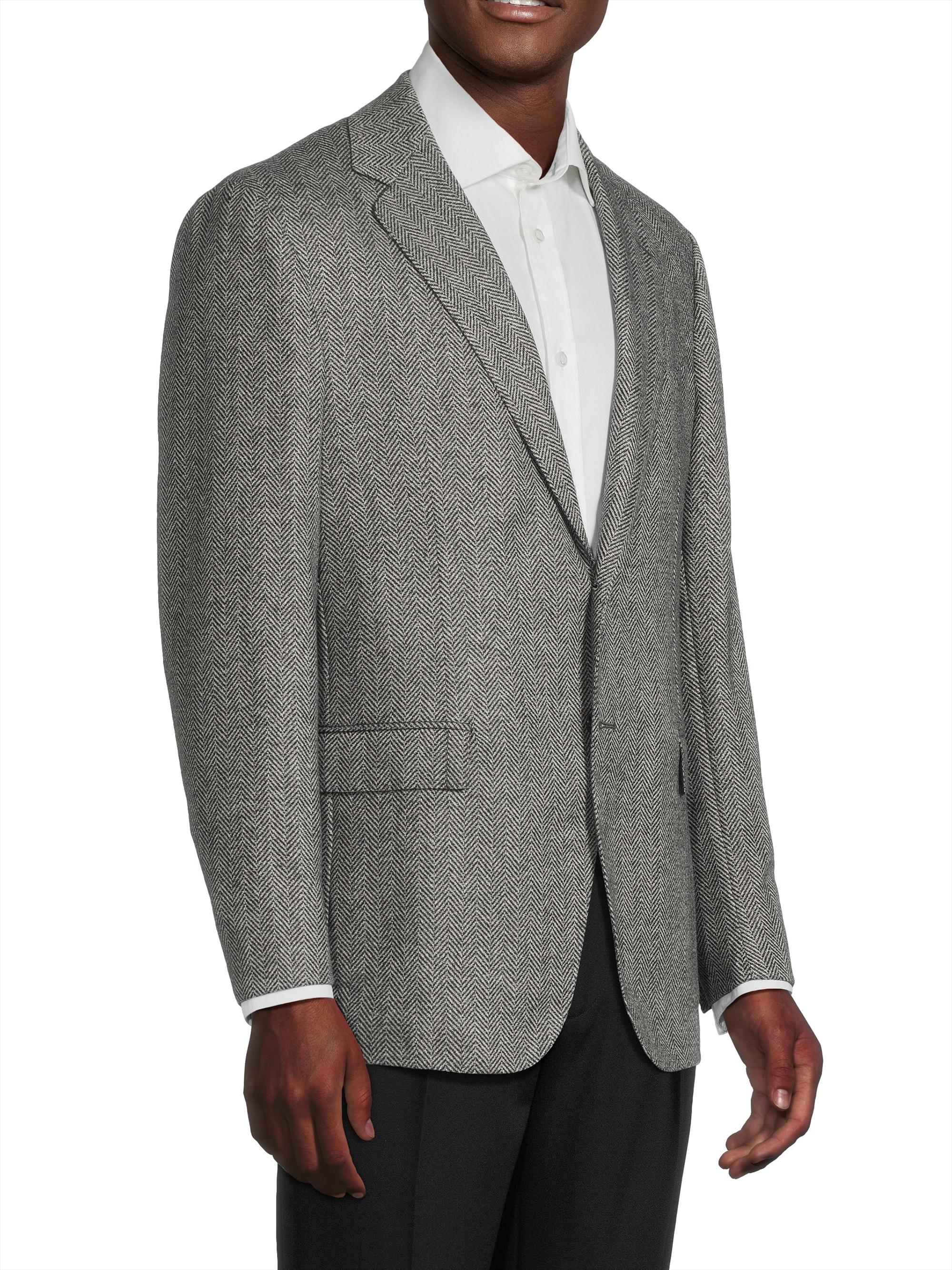 Sartorio Napoli Herringbone Wool Sport Jacket | Saks Fifth Avenue