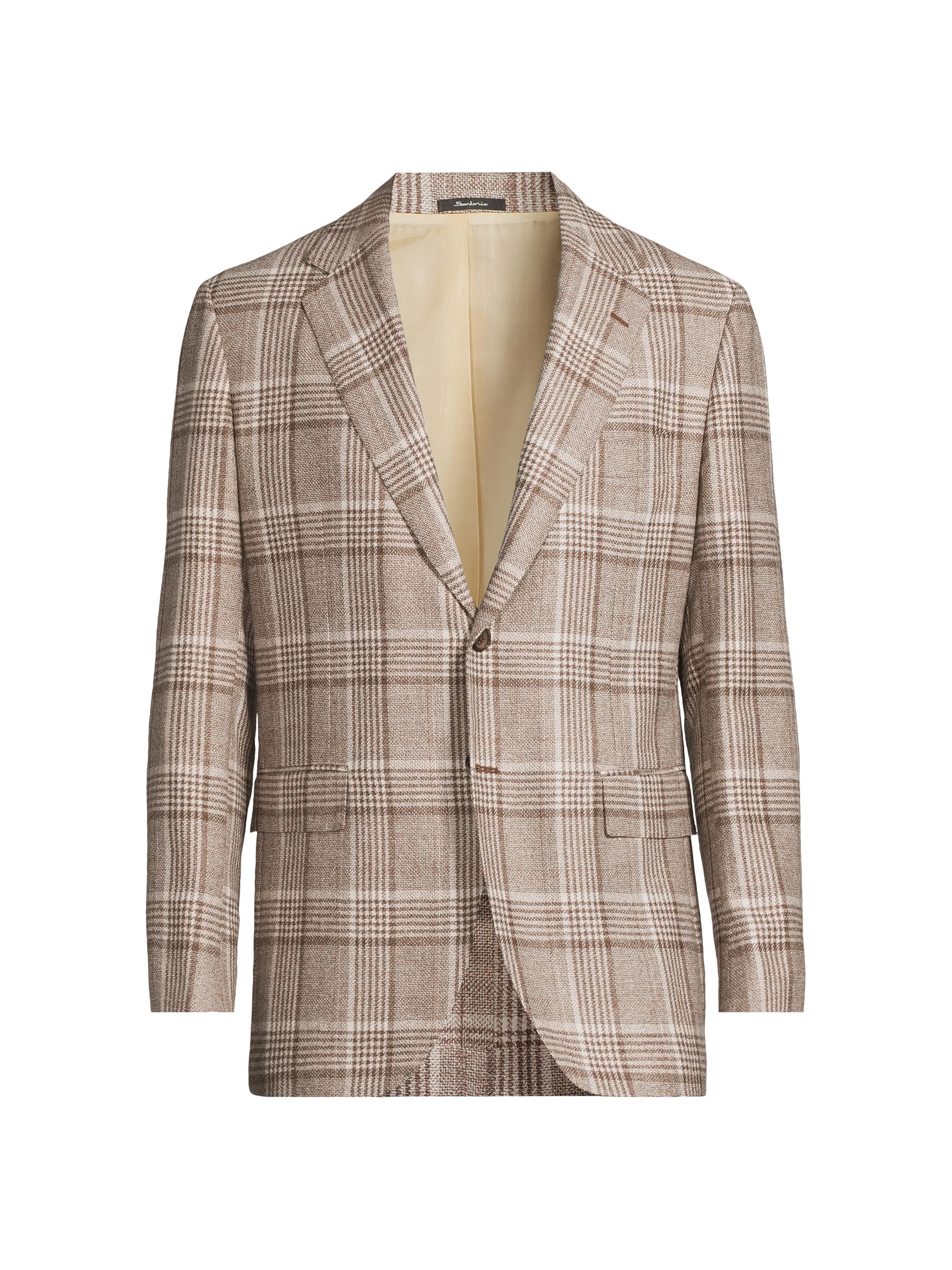 Sartorio Napoli Plaid Wool-Blend Two-Button Jacket | Saks Fifth Avenue