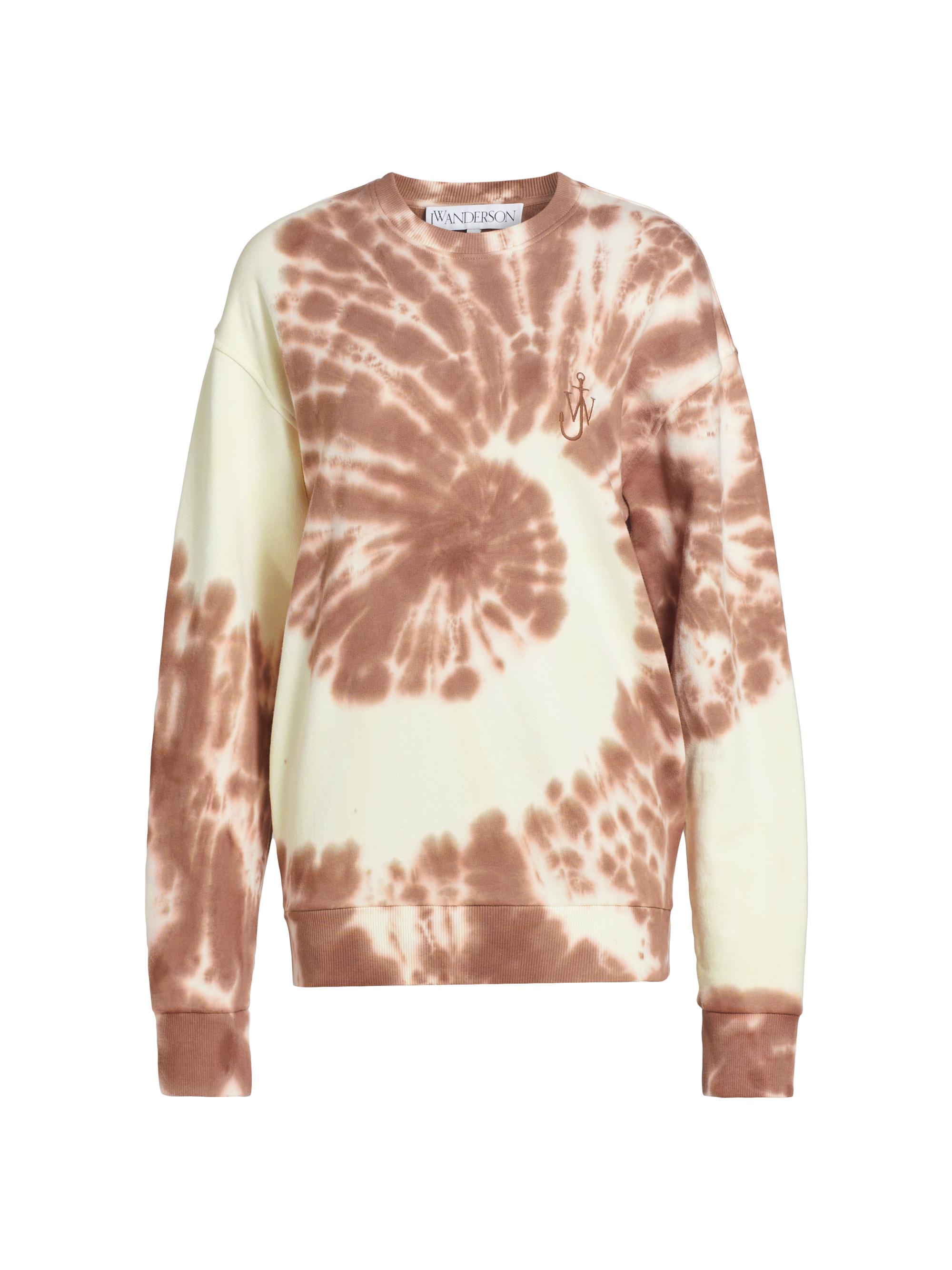 JW Anderson Women's Tie-Dyed Logo Sweatshirt - Brown