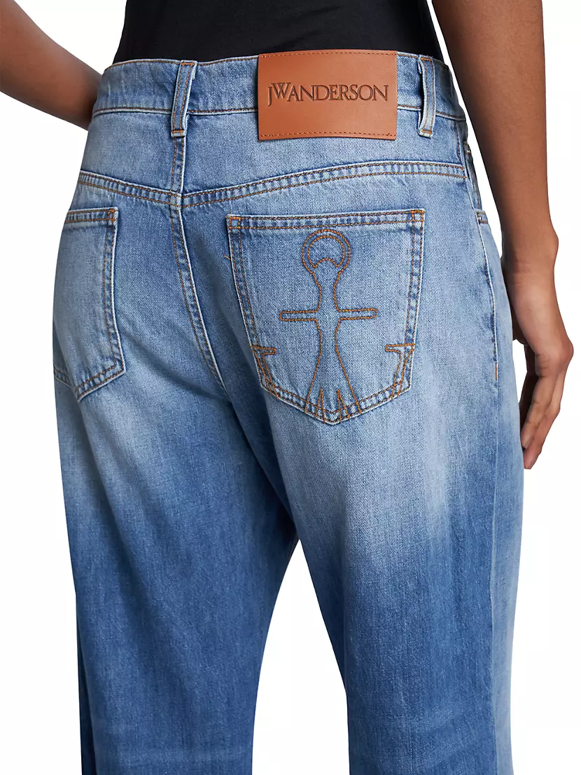 Shop JW Anderson Bucket Low-Rise Jeans | Saks Fifth Avenue Shop JW Anderson Bucket Low-Rise Jeans | Saks Fifth Avenue