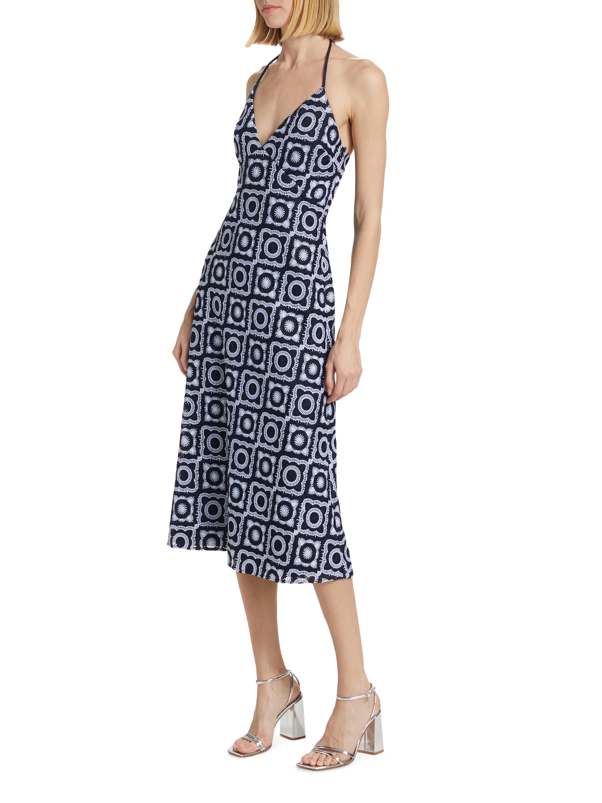 Ramy Brook Rebecca Crochet Halter Midi-Dress | Saks Fifth Avenue