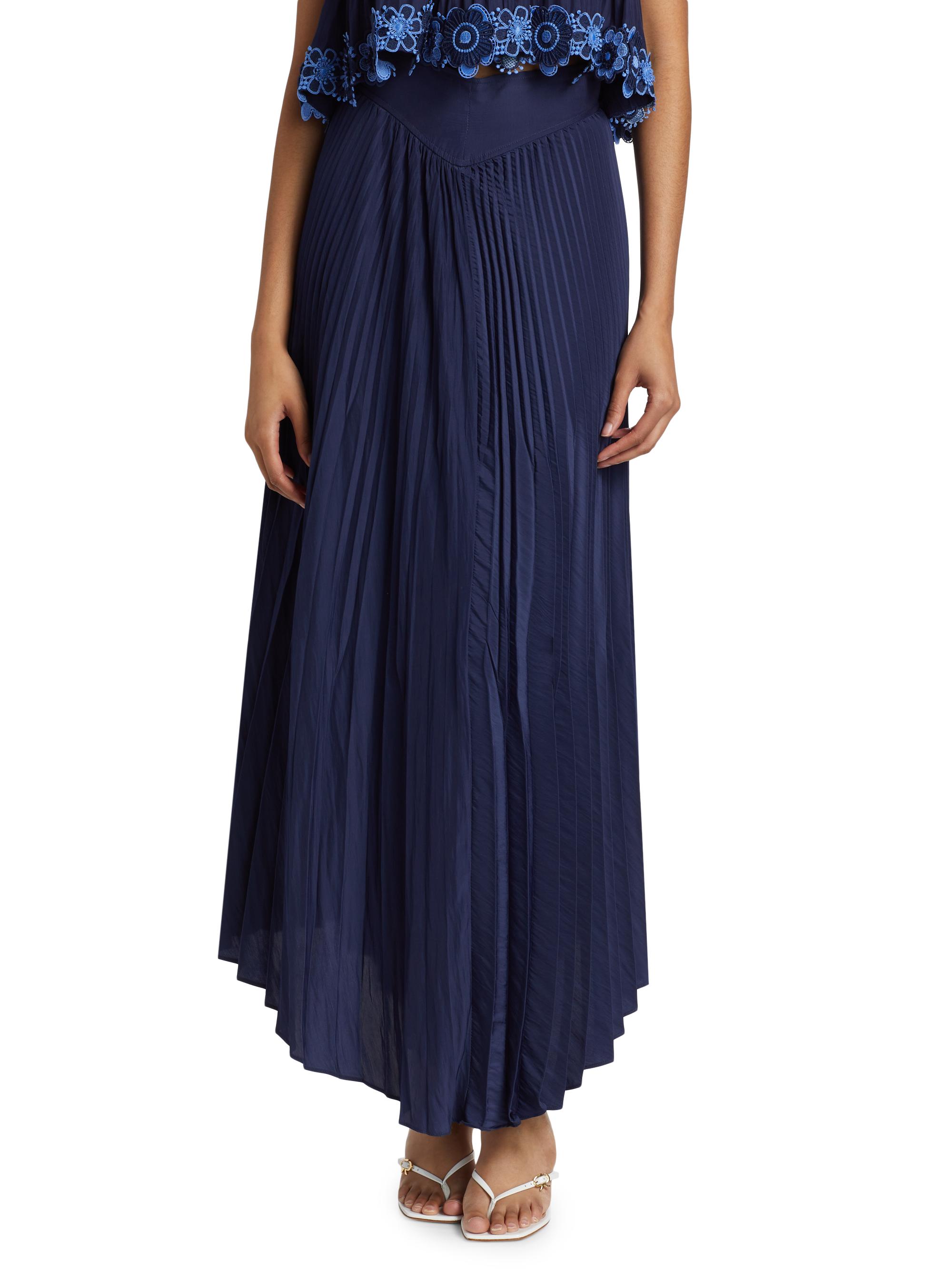 Ramy Brook Winifred Pleated Maxi Skirt | Saks Fifth Avenue
