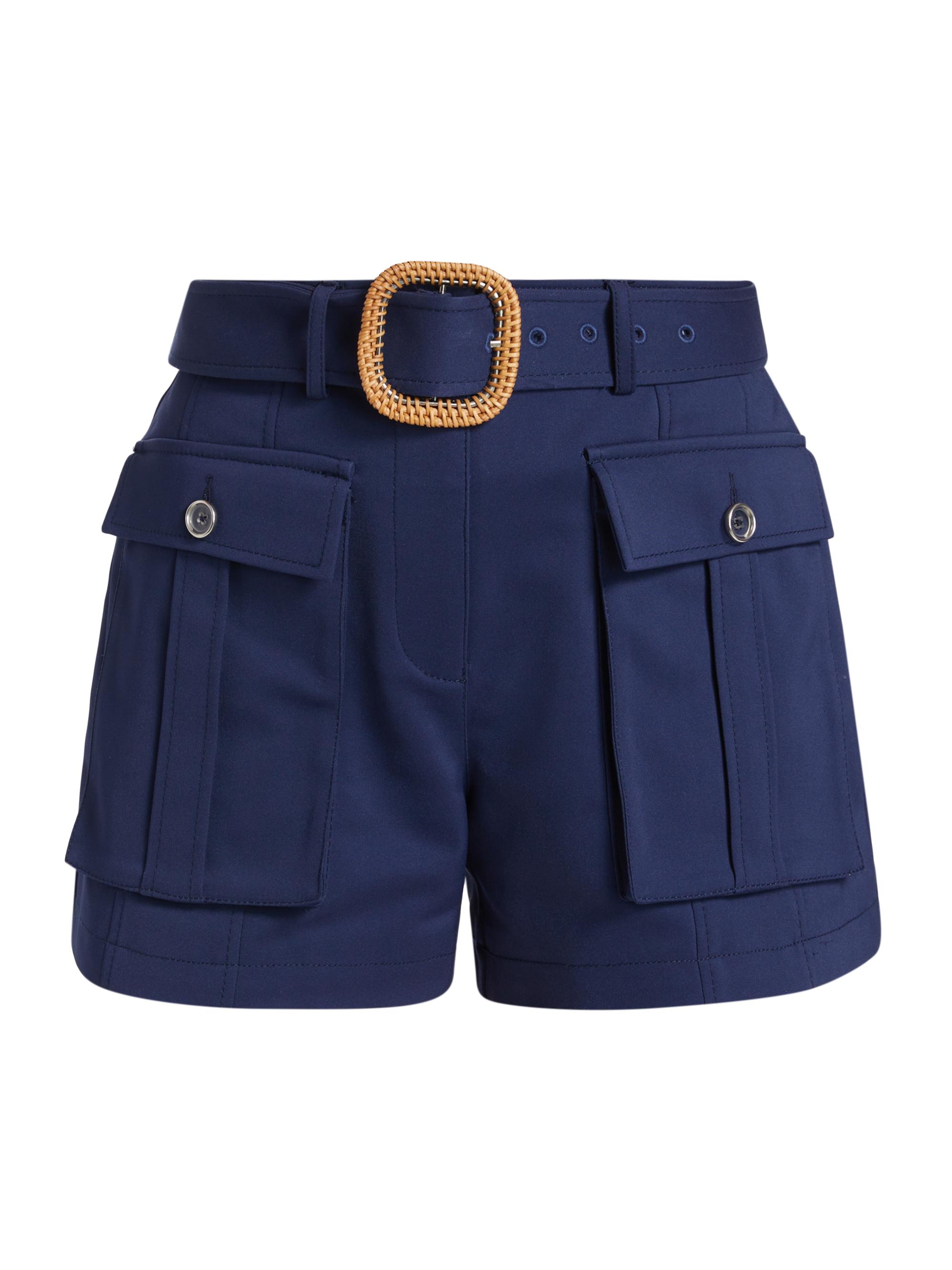 Ramy Brook Women's Cornelia Belted Utility Shorts - Spring Navy