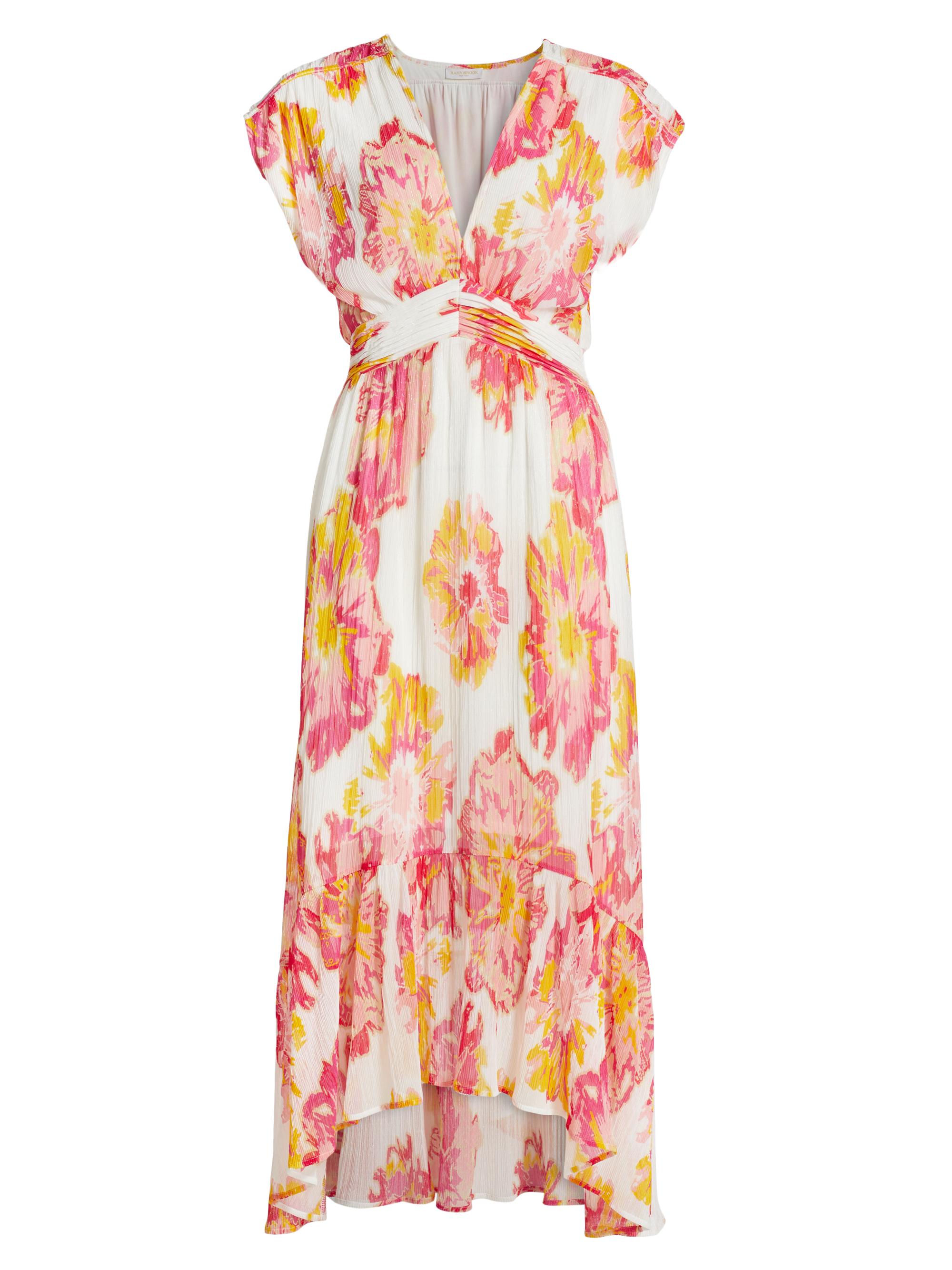 Ramy Brook Women's Rachel Floral Midi-Dress - Pink Punch Floral
