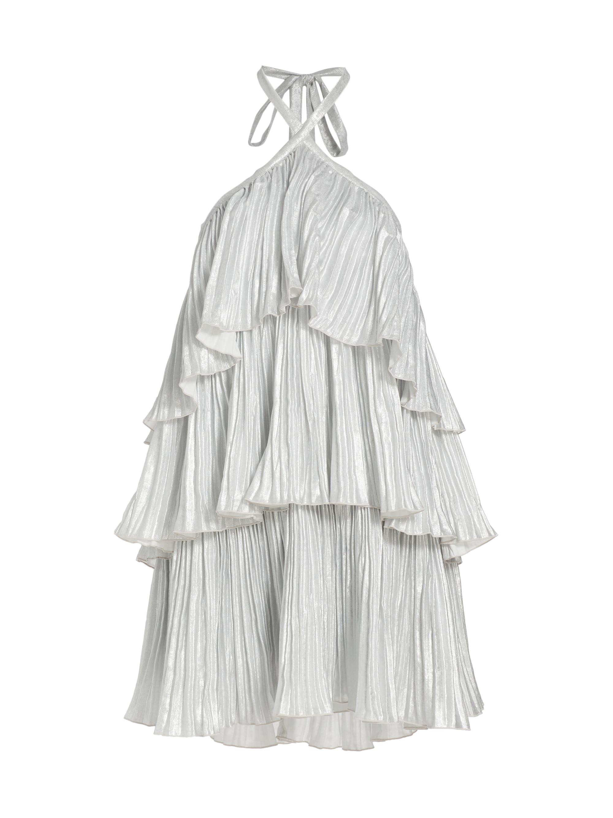 L'Idée Women's Danse Halter Tier Minidress - Mirror