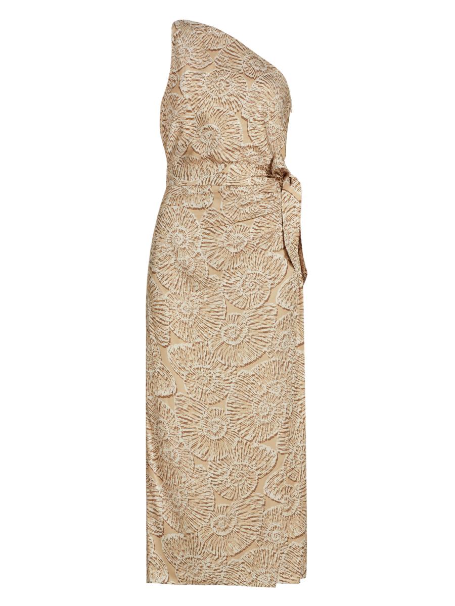 Cami NYC Nanu Printed One-Shoulder Midi-Dress | Saks Fifth