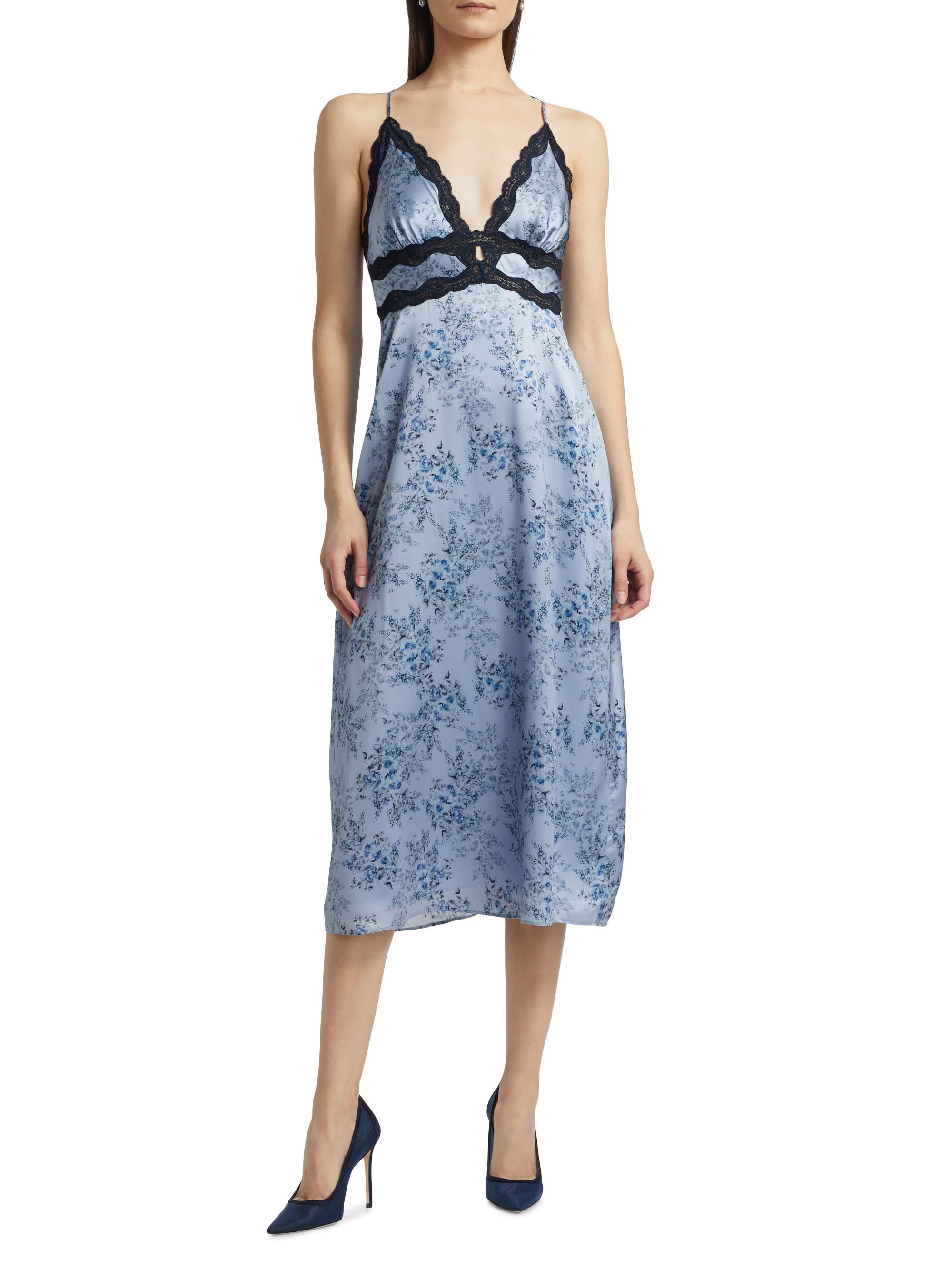 Cami NYC Roya Floral Silk Slip Midi-Dress | Saks Fifth Avenue