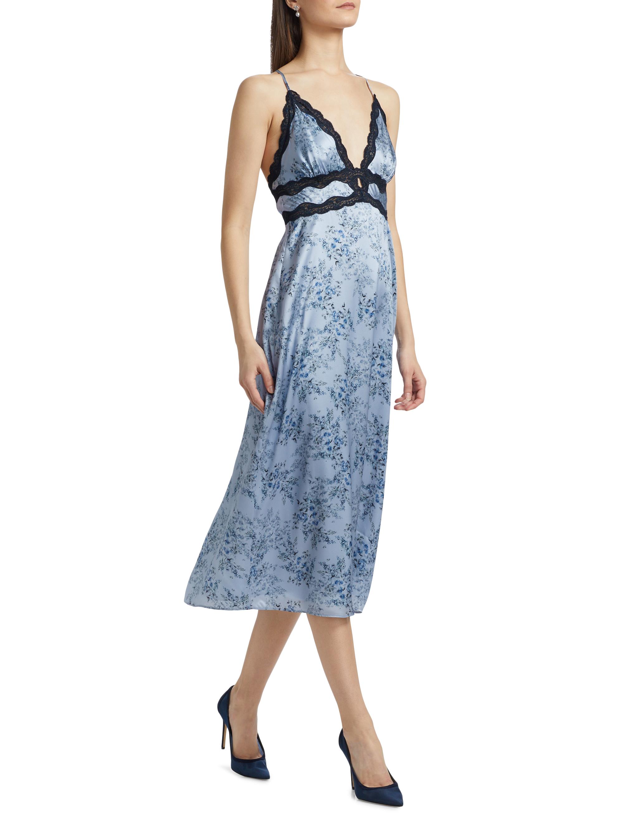Cami NYC Roya Floral Silk Slip Midi-Dress | Saks Fifth Avenue