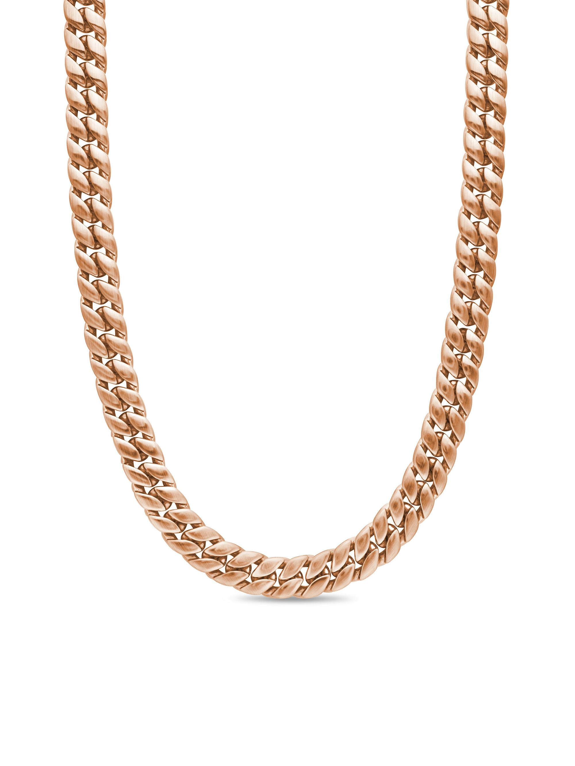 David Yurman Men's Curb Chain Necklace in 18K Rose Gold, 11.5MM - Rose Gold