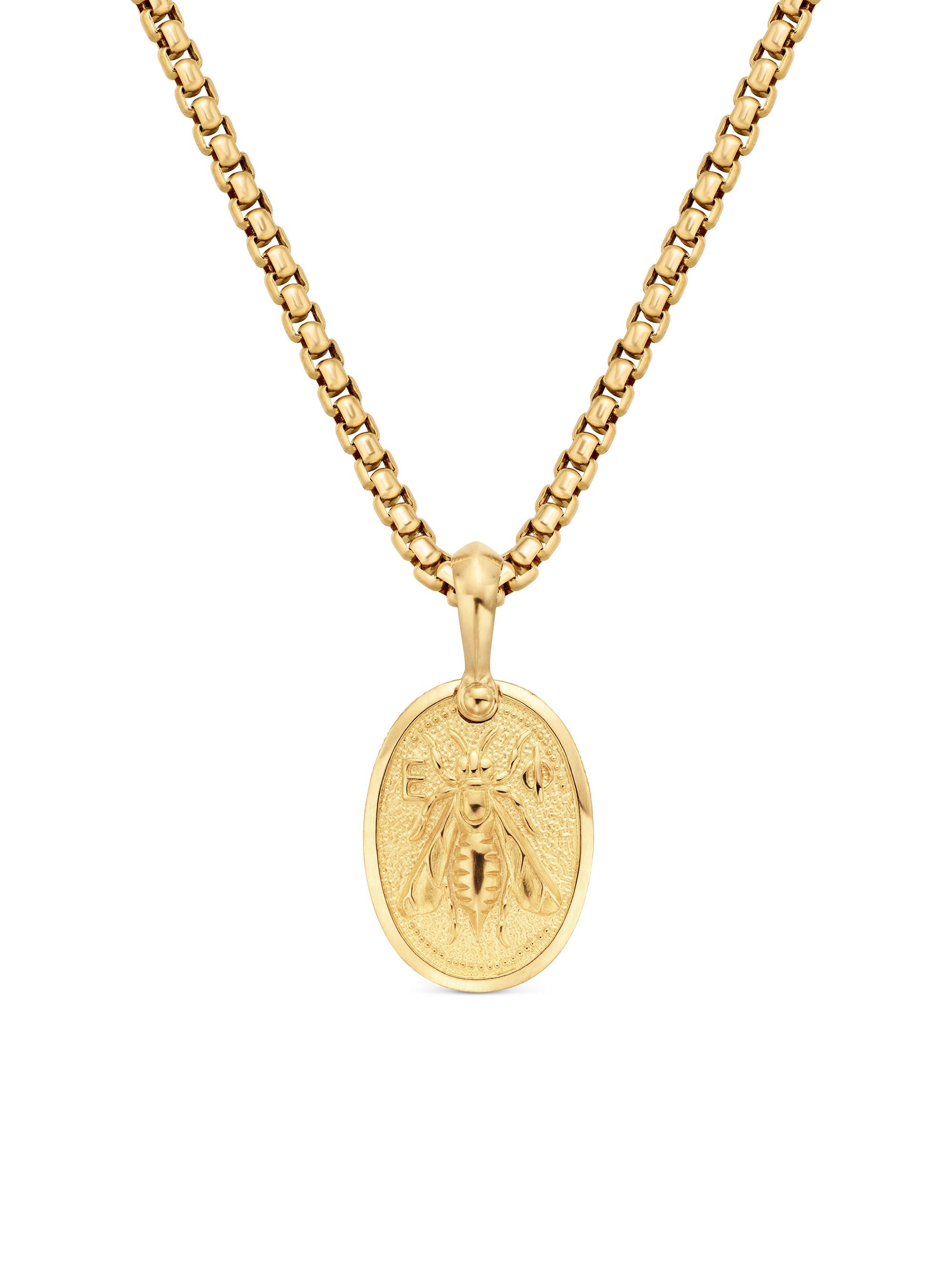 David Yurman Men's Petrvs Bee Amulet in 18K Yellow Gold - Gold