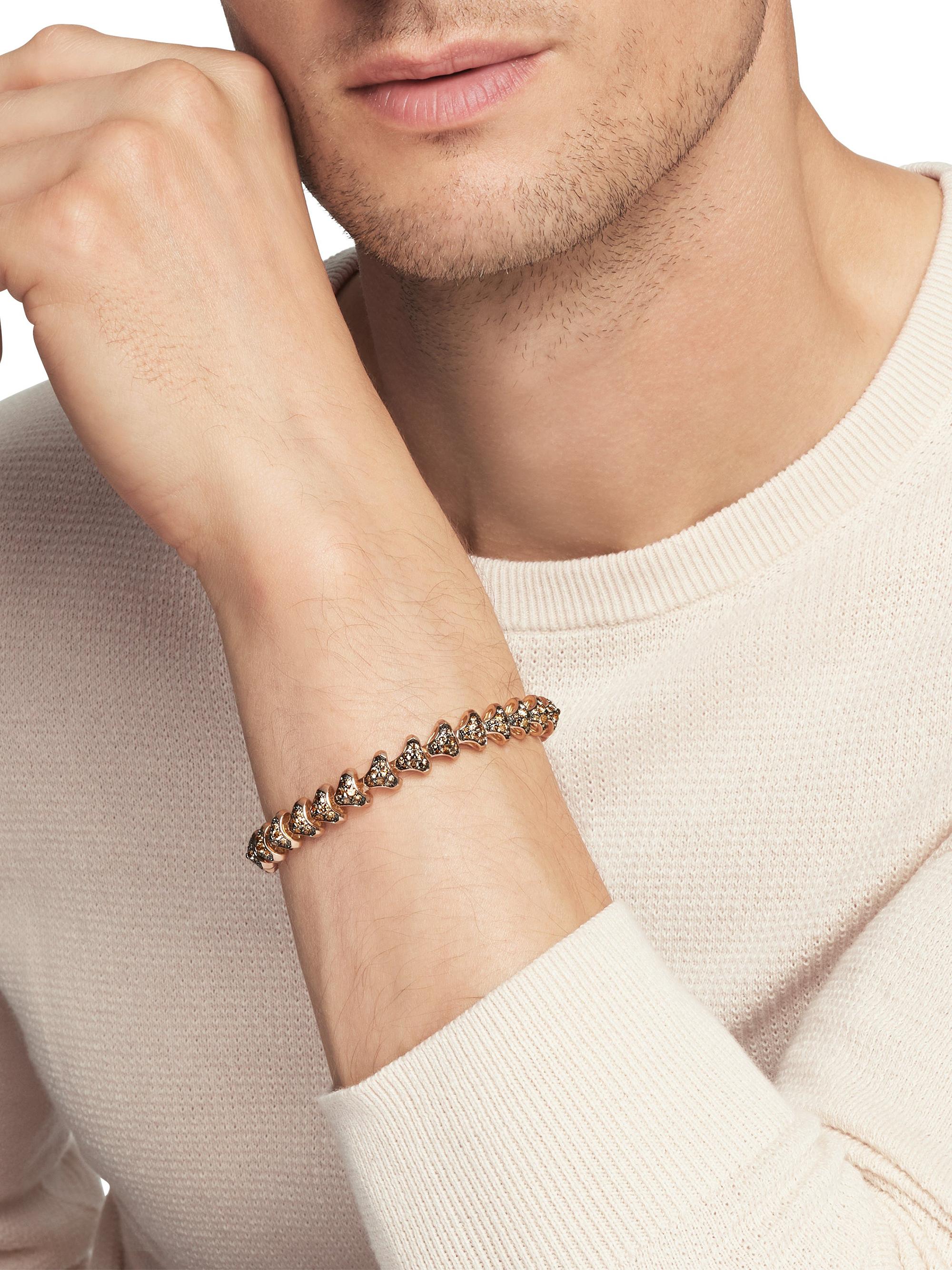 David Yurman Armory Link Bracelet in 18K Rose Gold | Saks Fifth Avenue