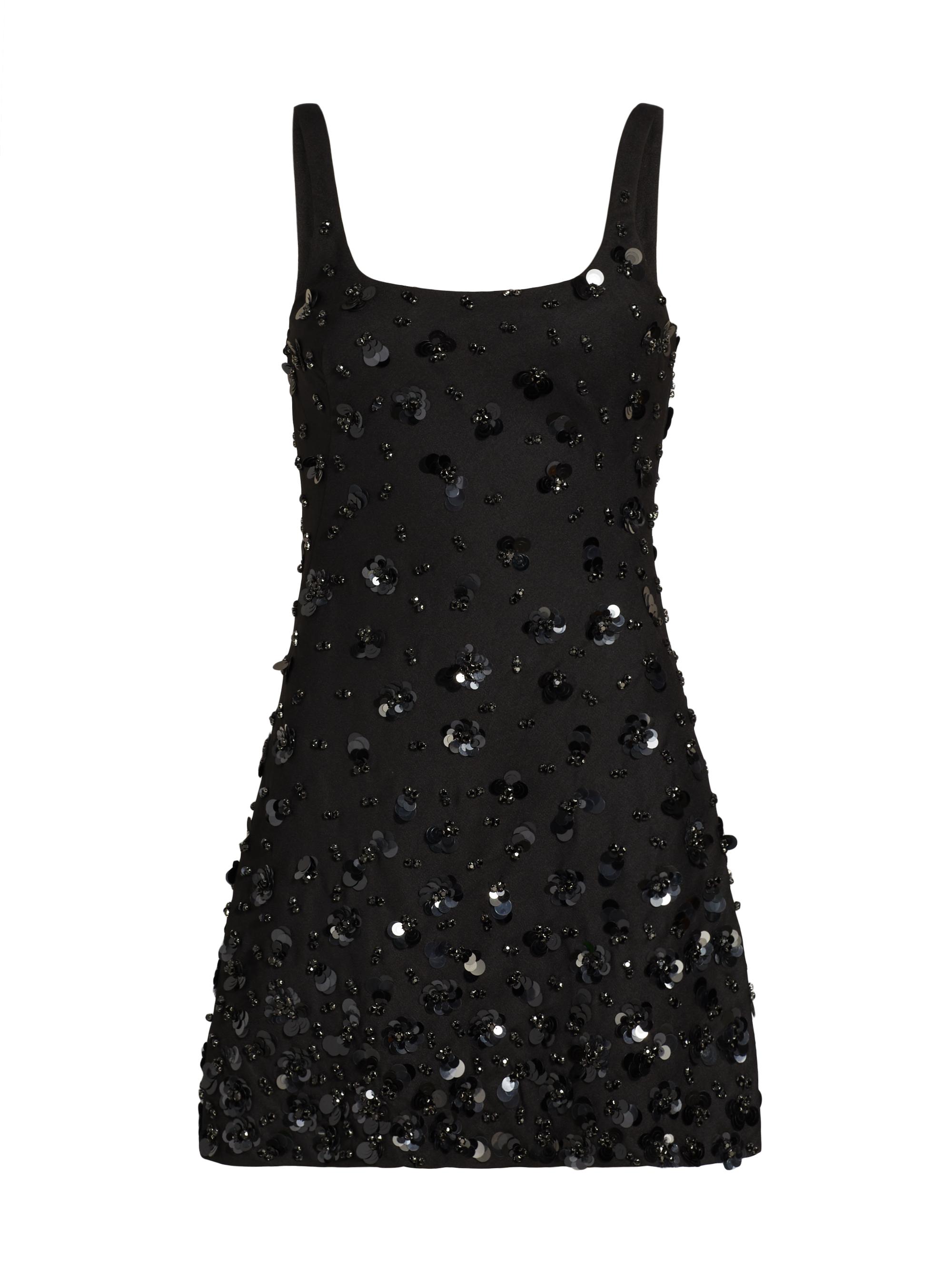 SIMKHAI Women's Ziva Embellished Fit & Flare Minidress - Black