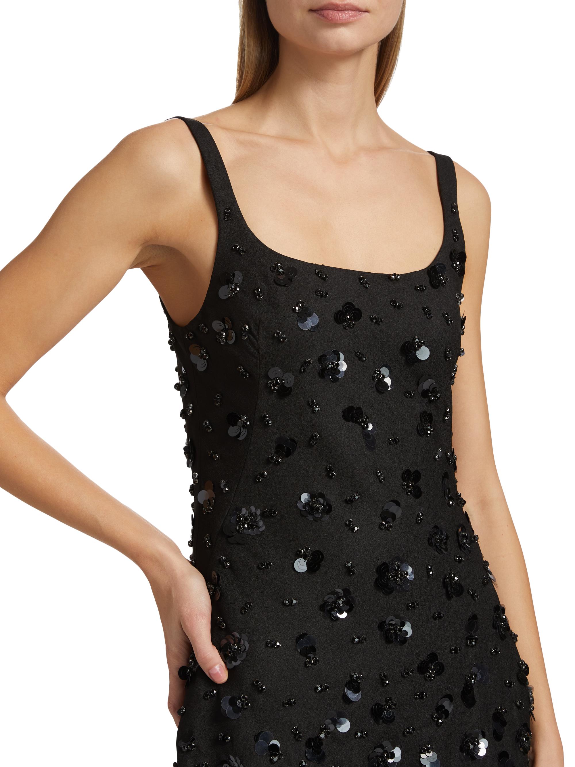 SIMKHAI Ziva Embellished Fit & Flare Minidress | Saks Fifth Avenue