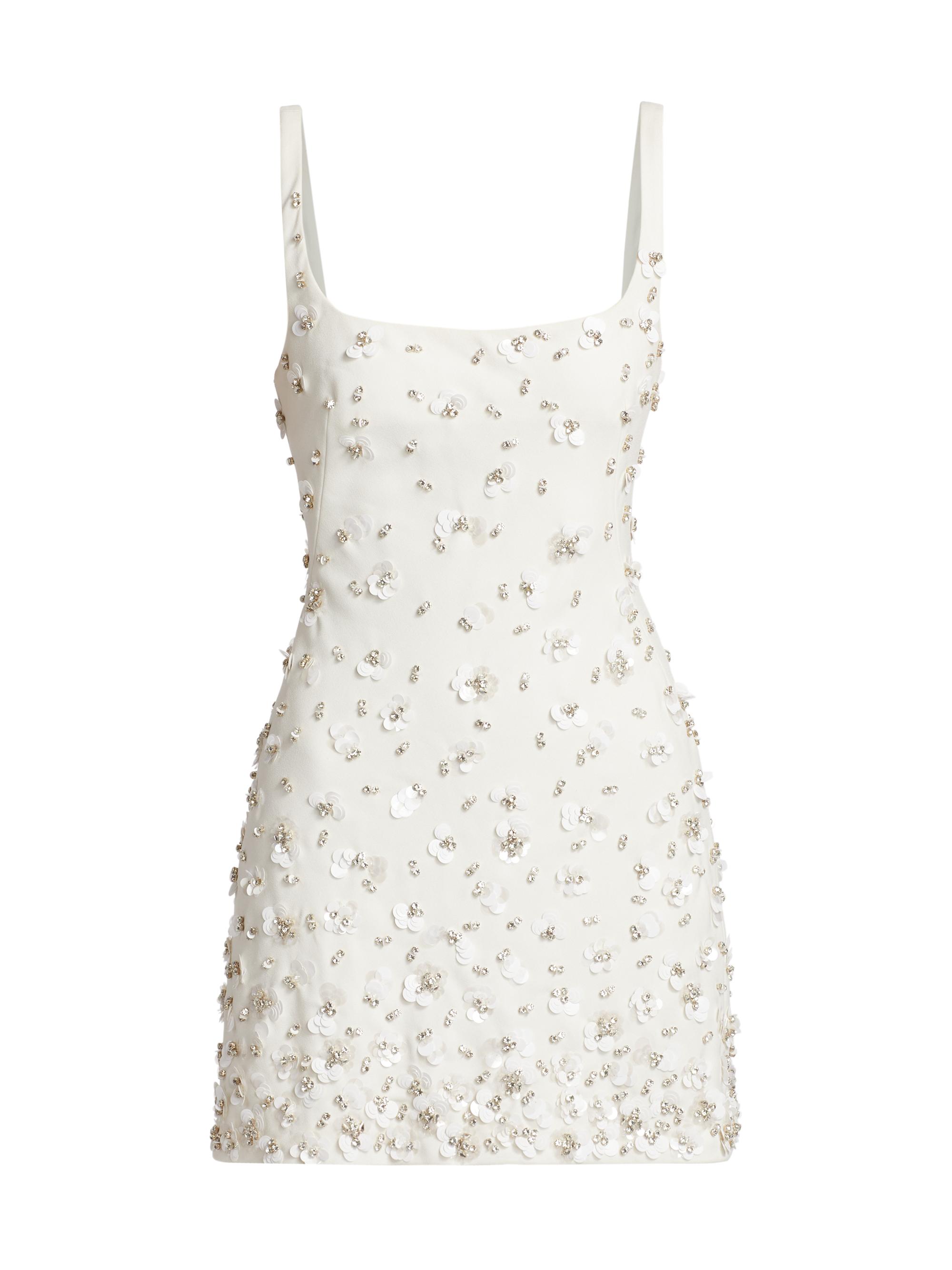 SIMKHAI Ziva Embellished Fit & Flare Minidress | Saks Fifth Avenue