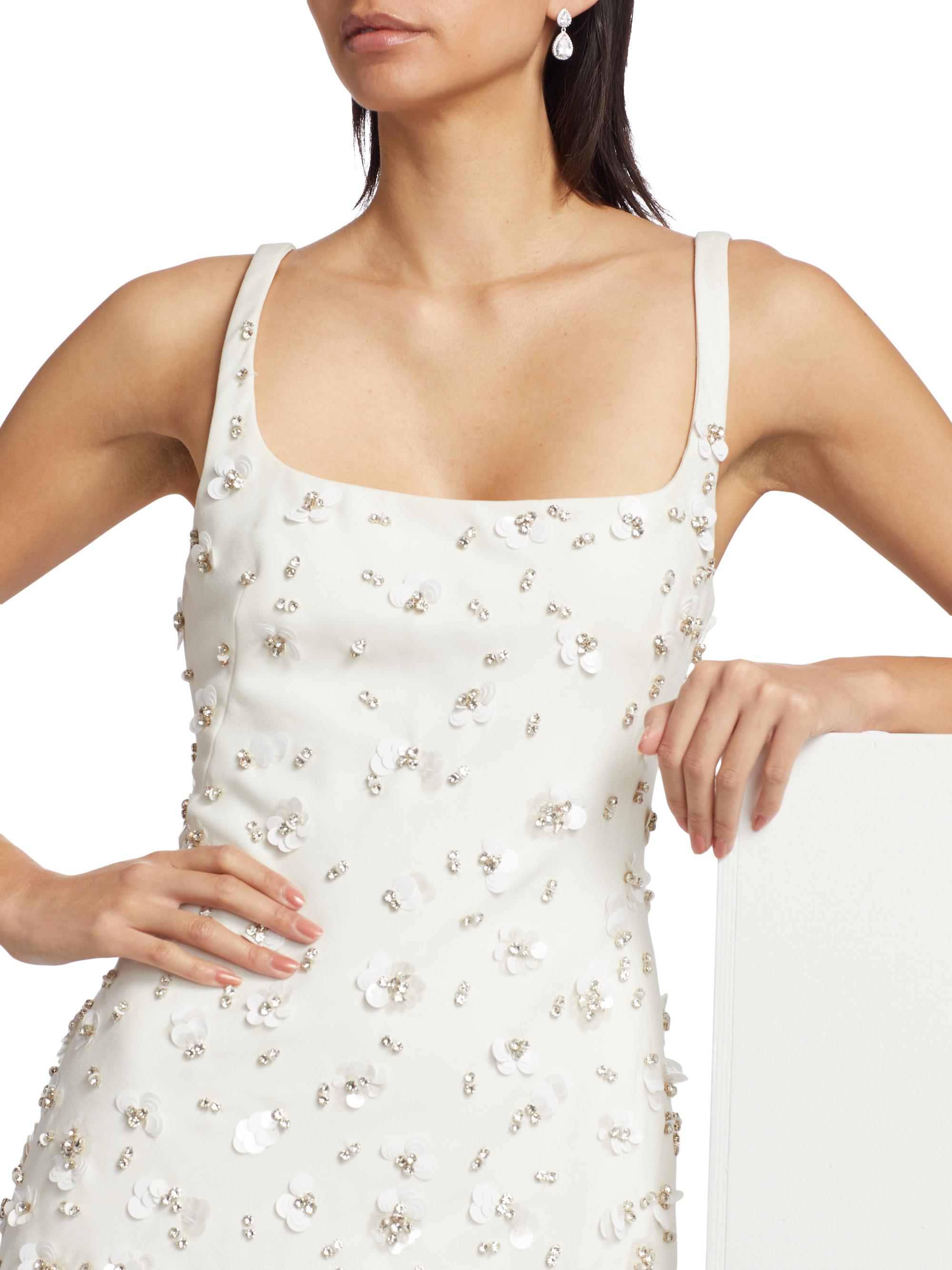 simkhai ziva embellished mini dress Simkhai Ziva Embellished Mini Dress in Ivory